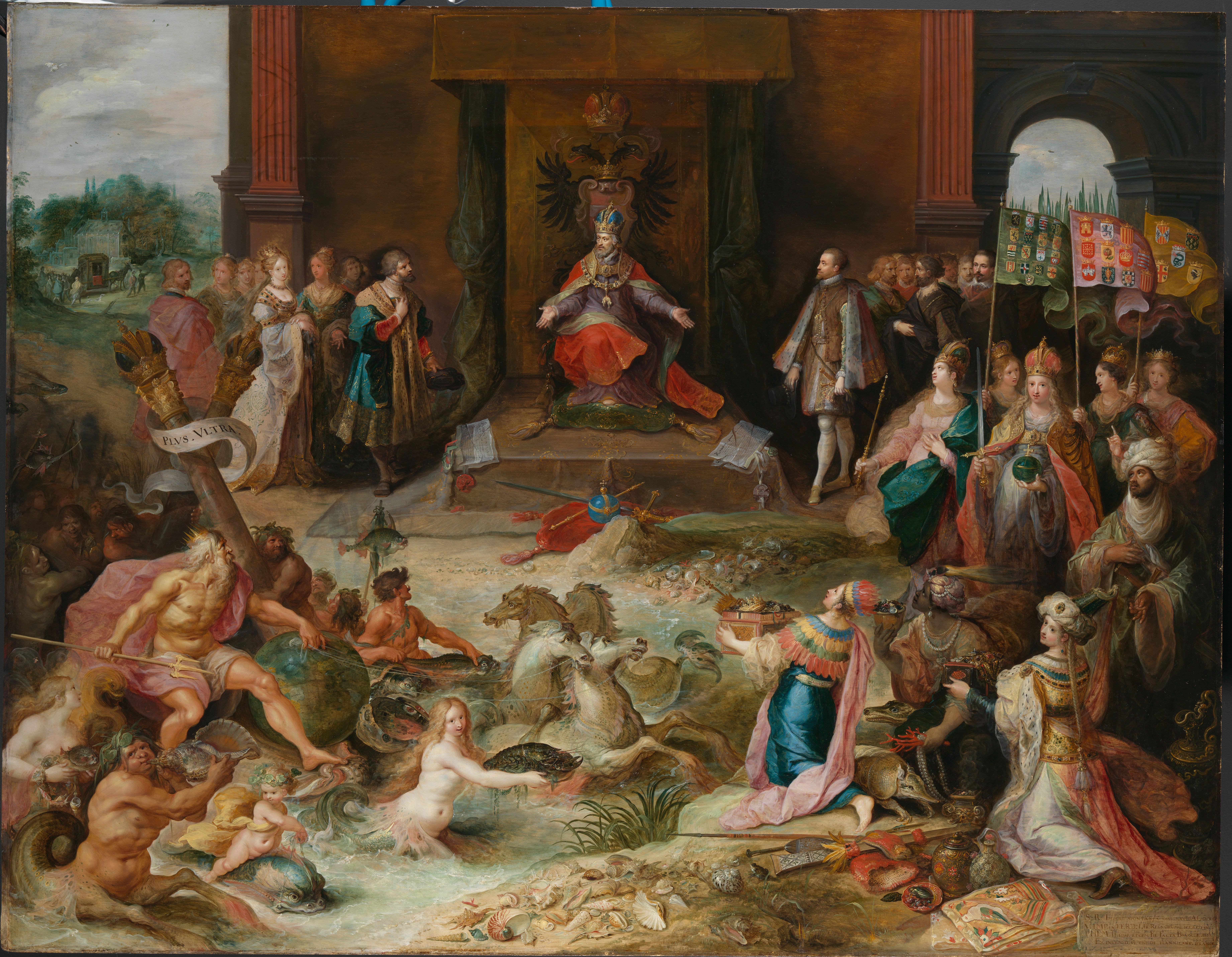 Allegorie op de troonsafstand van keizer Karel v te Brussel