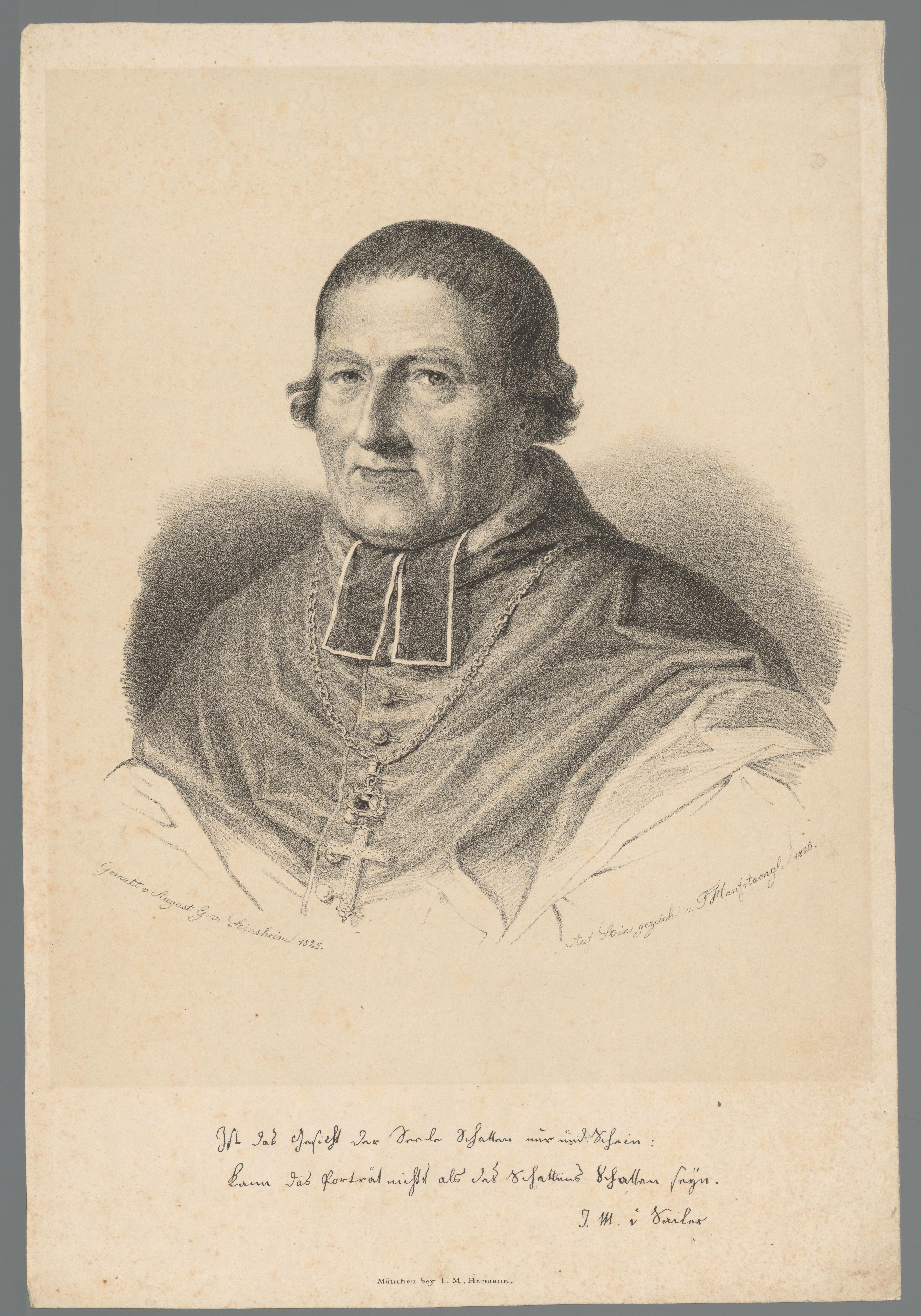 Portret van Johann Michael Sailer