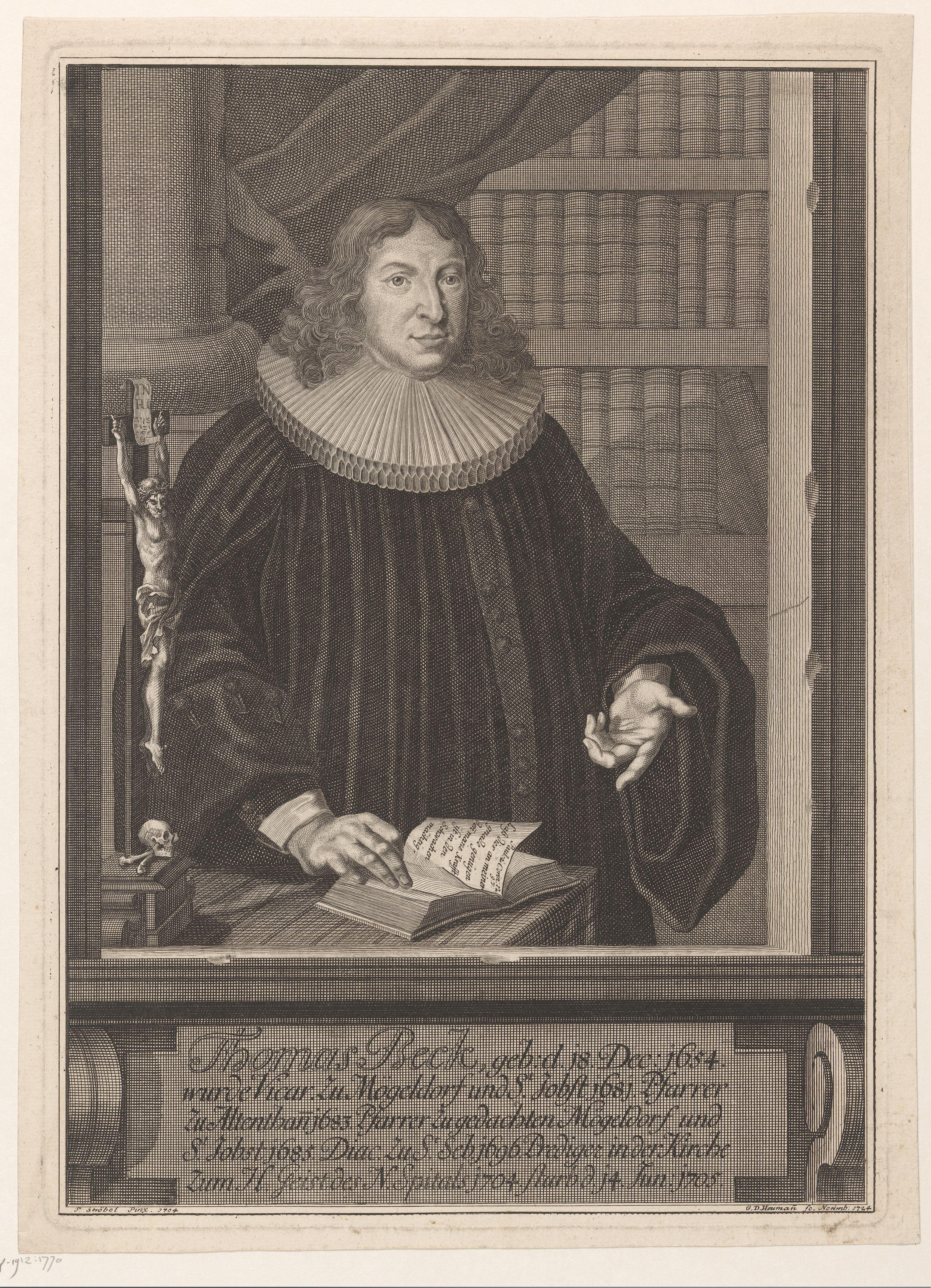 Portret van Thomas Beck