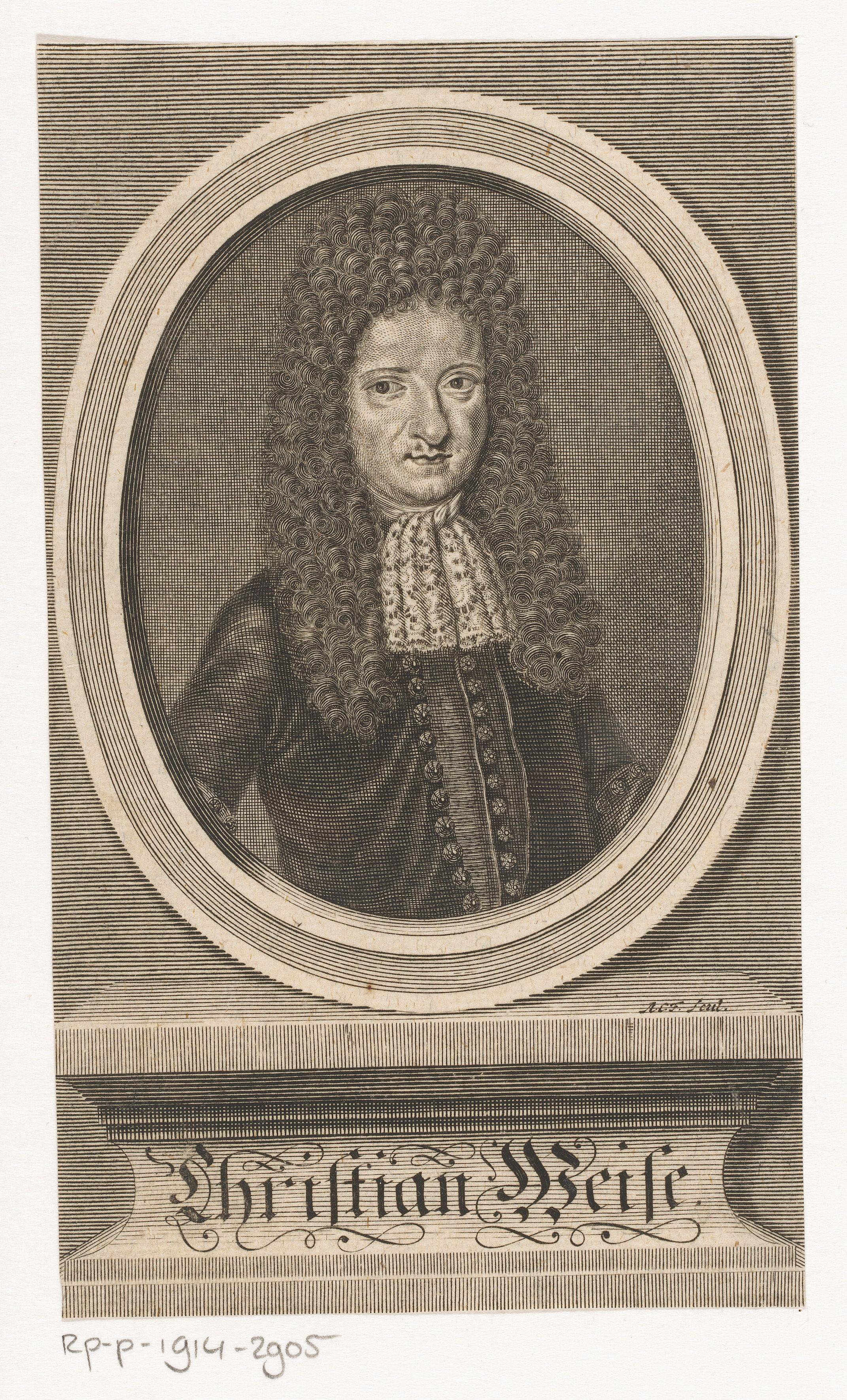Portret van Christian Weise