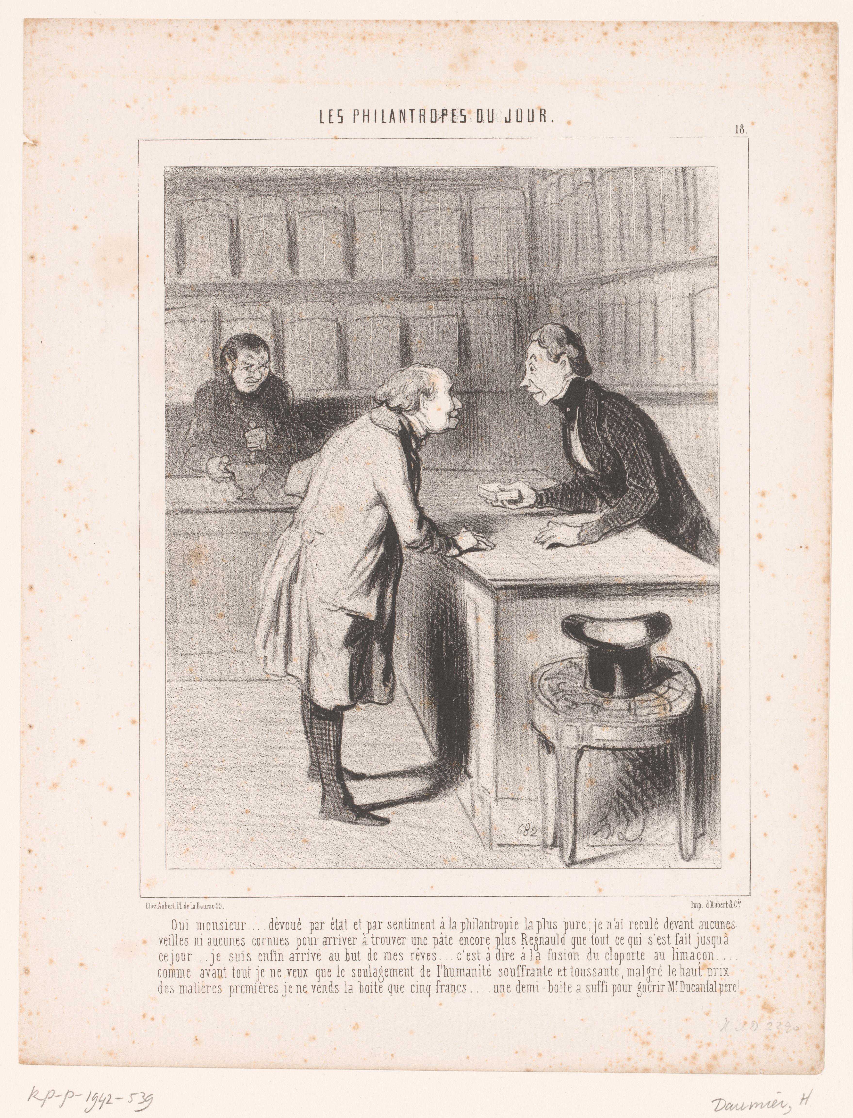 Apotheker verkoopt een zalf