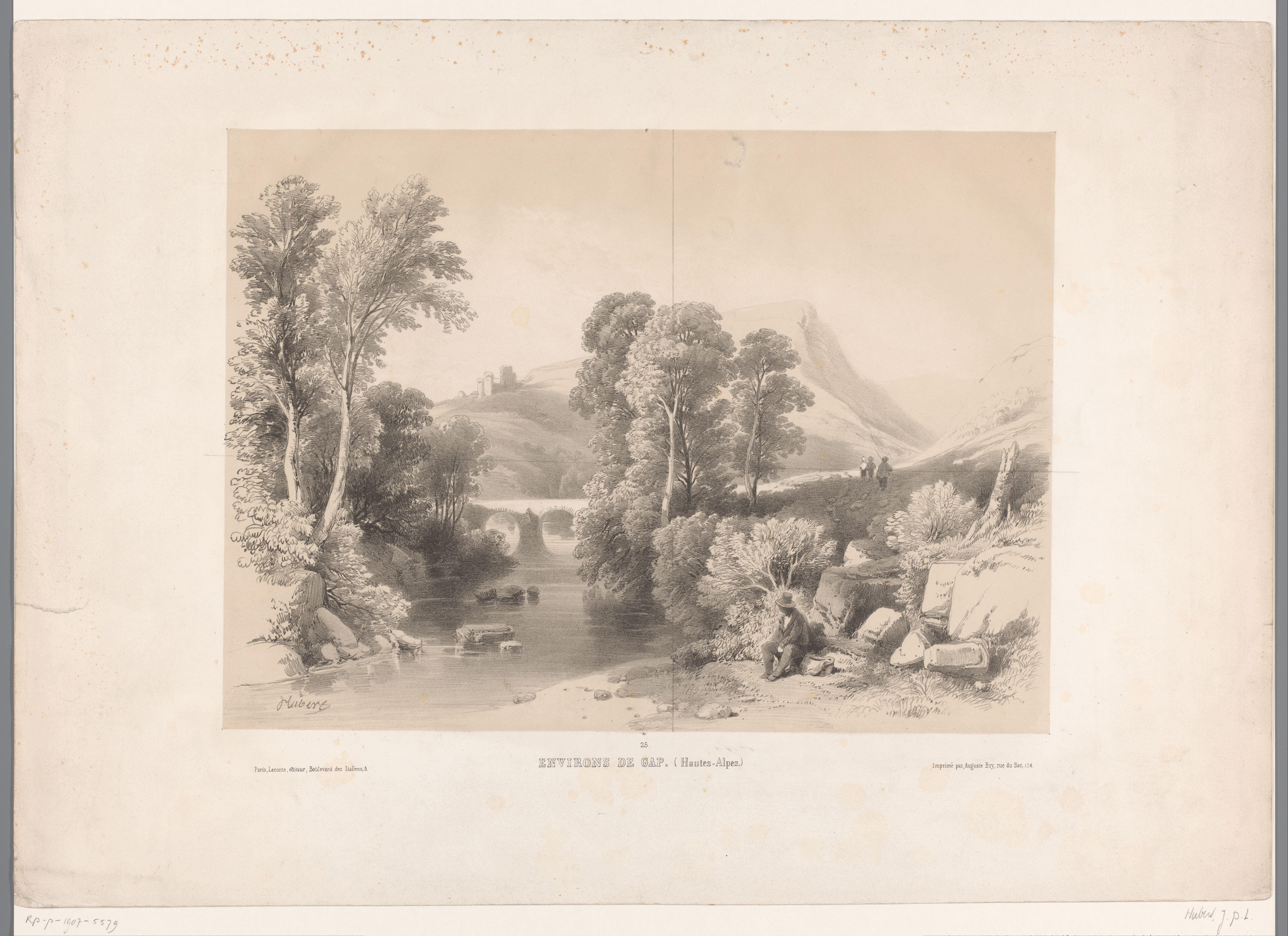 Berglandschap met rivier in de omgeving van Gap