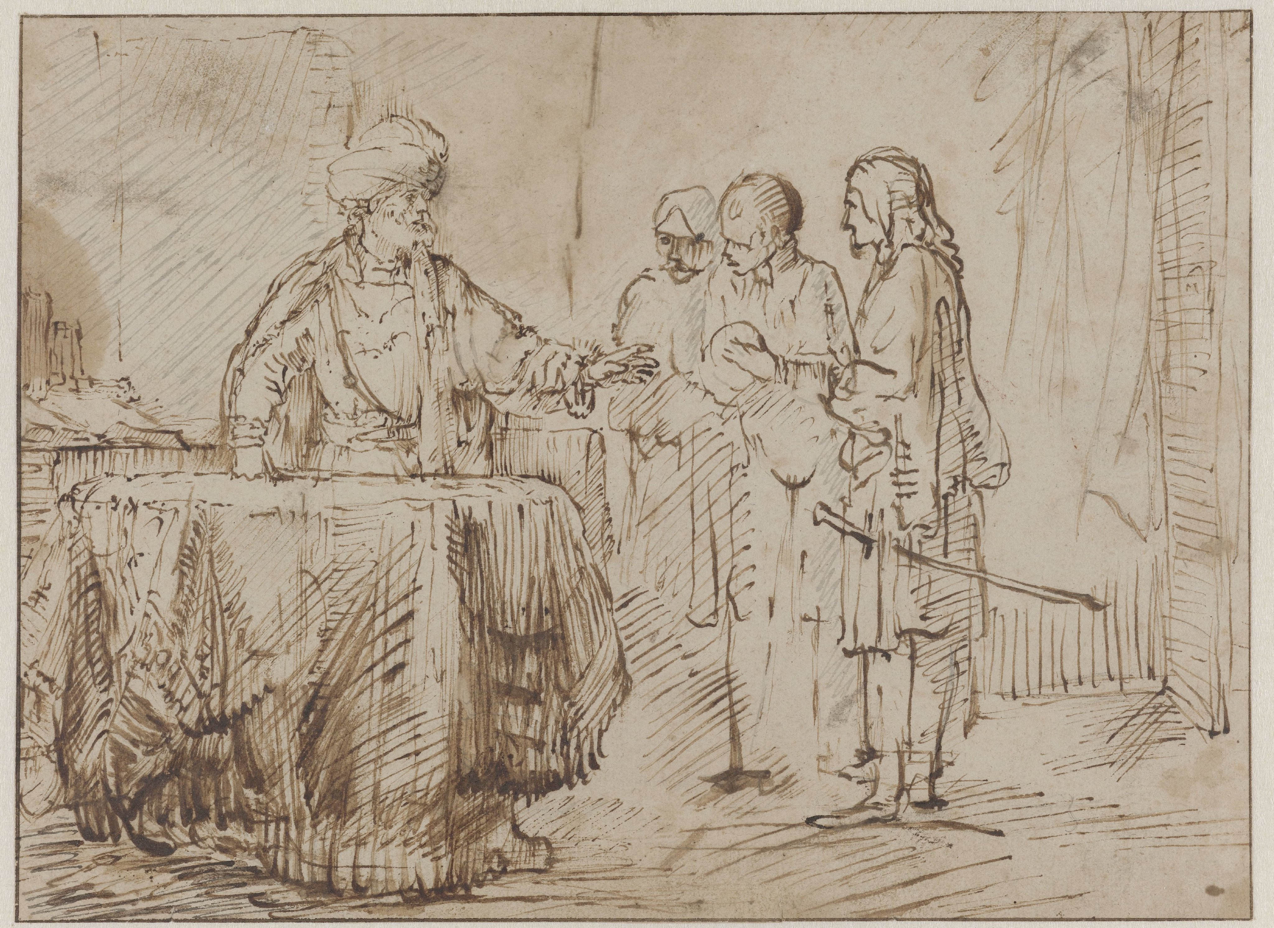 The Roman Centurion Cornelius Sending his Men to Joppa