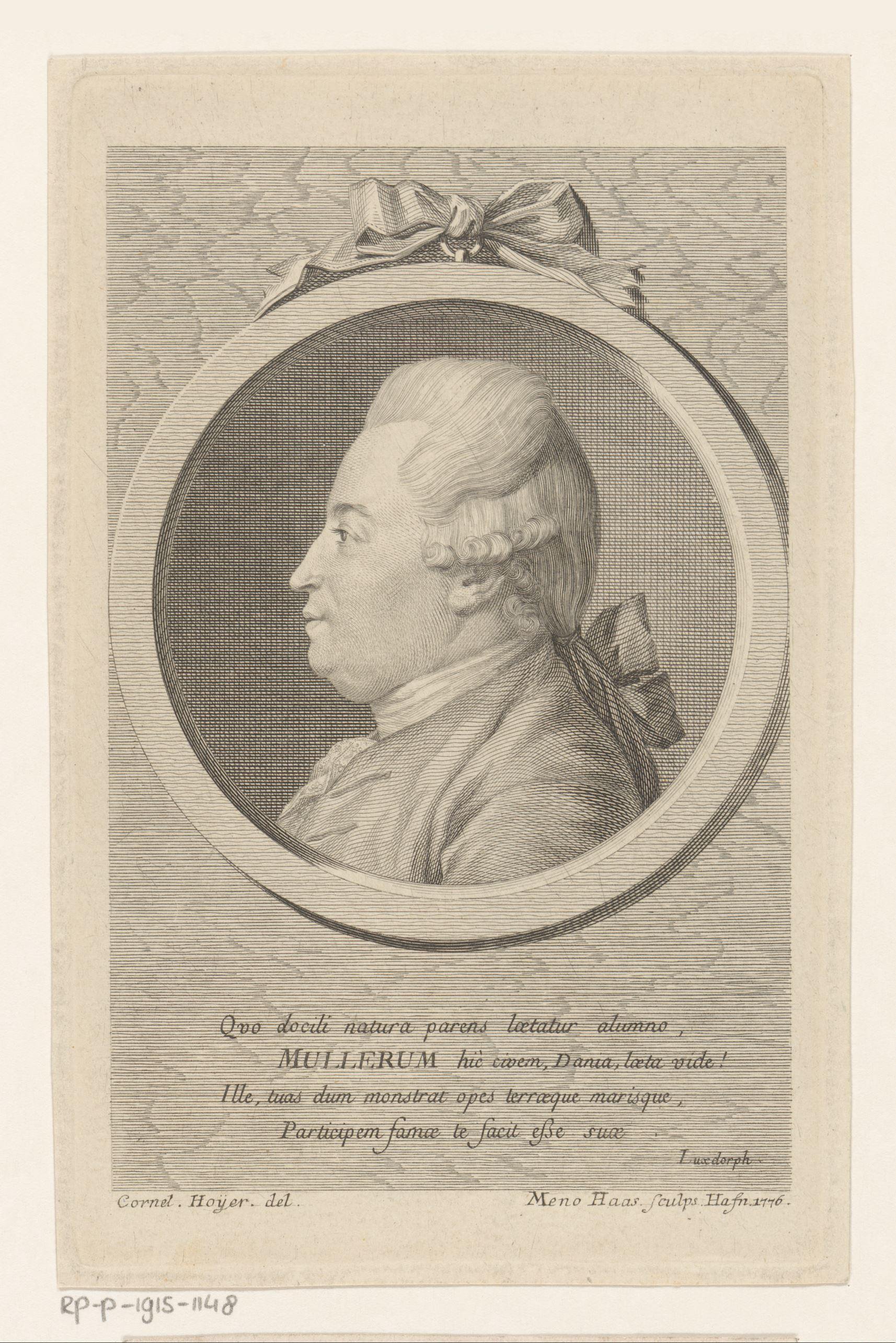 Portret van Otto Frederik Müller