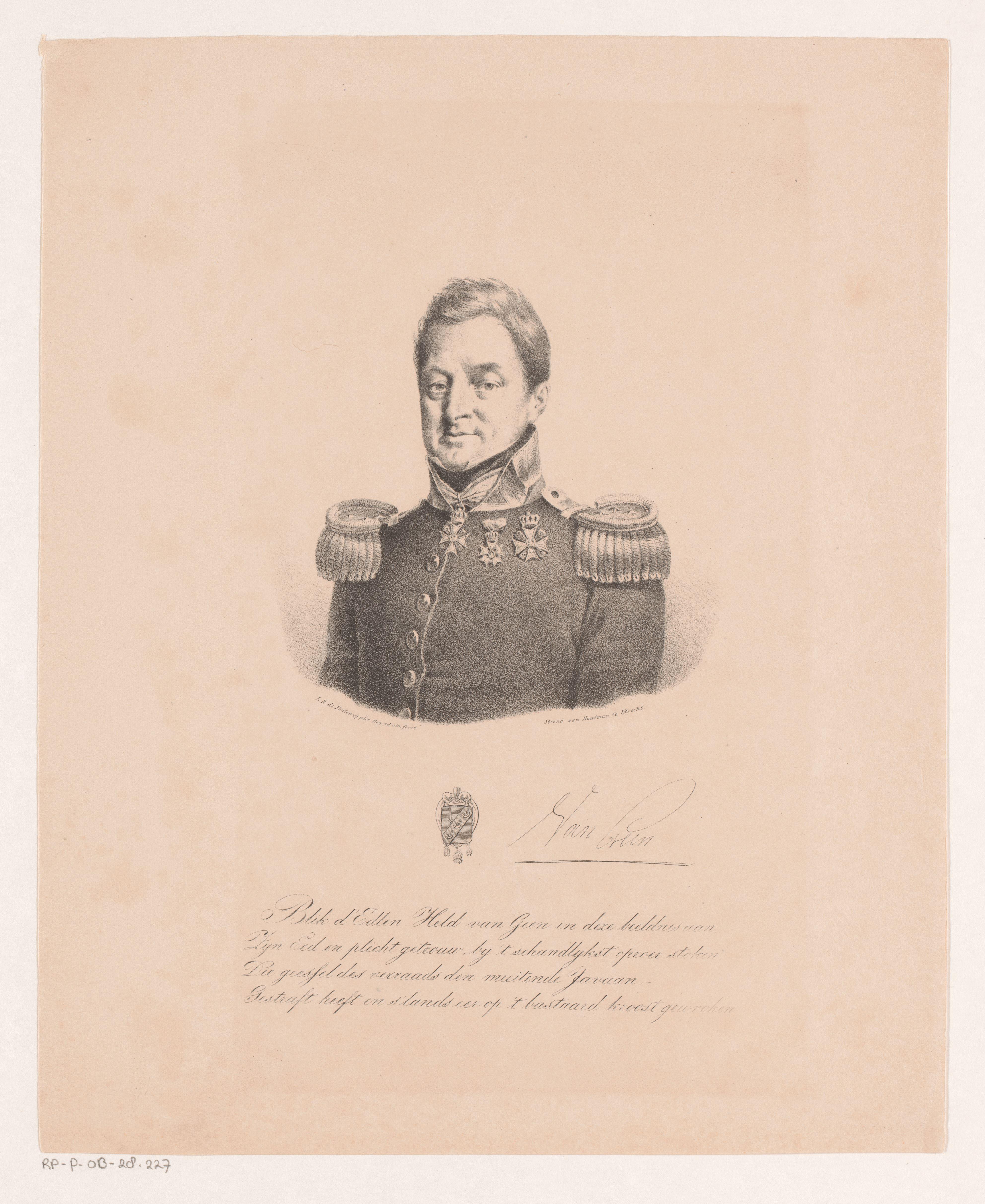 Portret van Joseph Jacobus van Geen