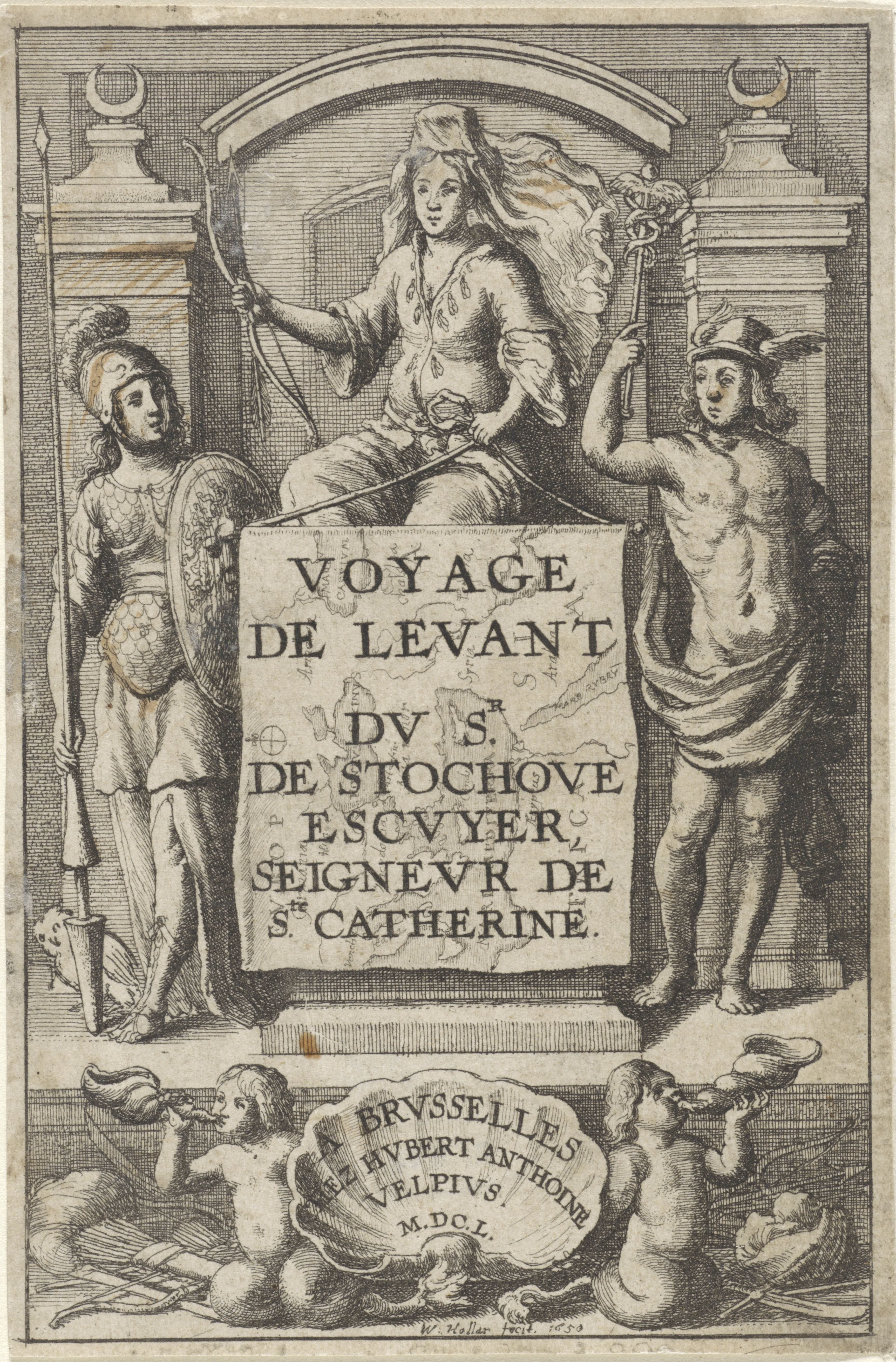 Diana geflankeerd door Minerva en Mercurius