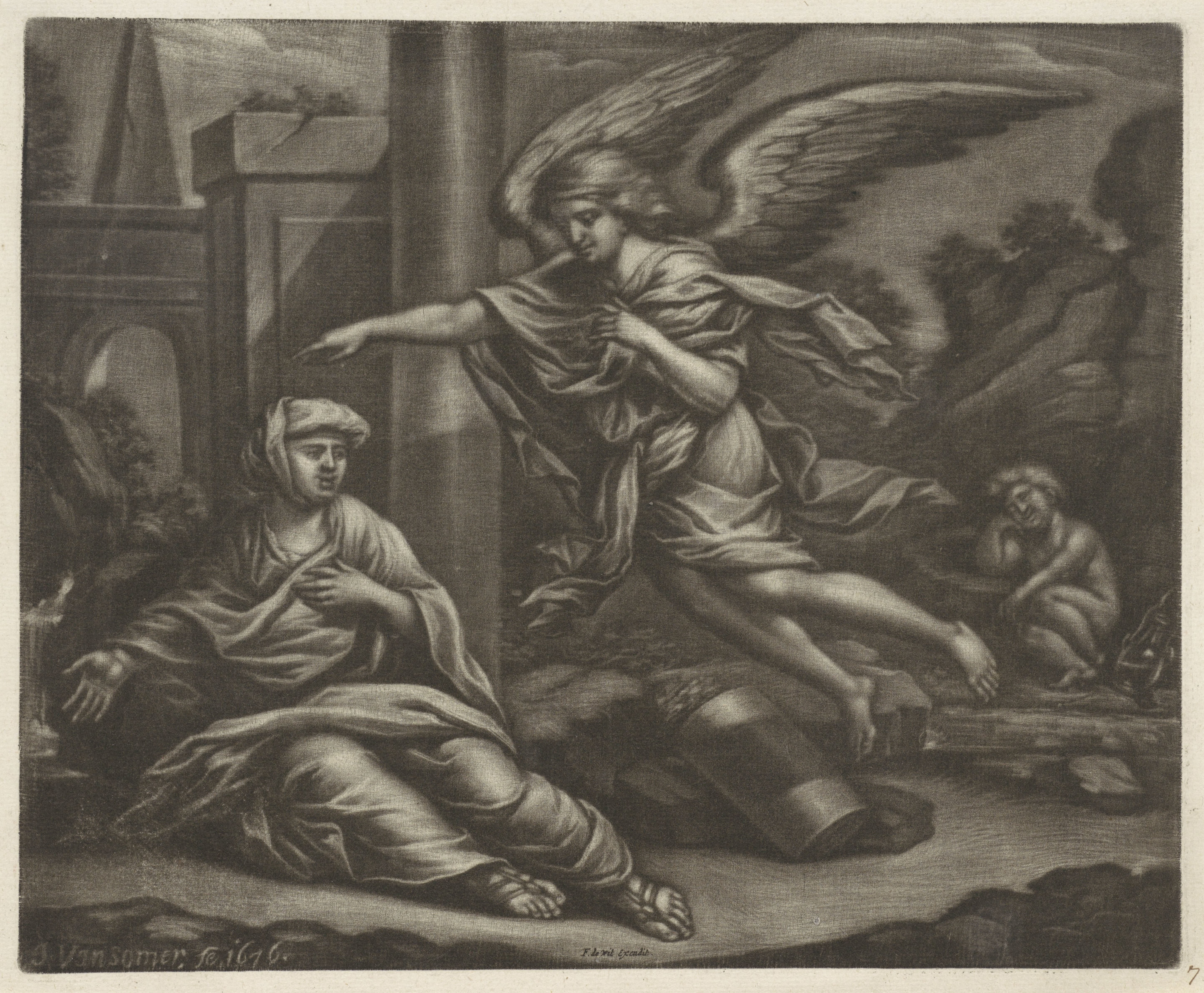 Hagar en Ismaël in de woestijn