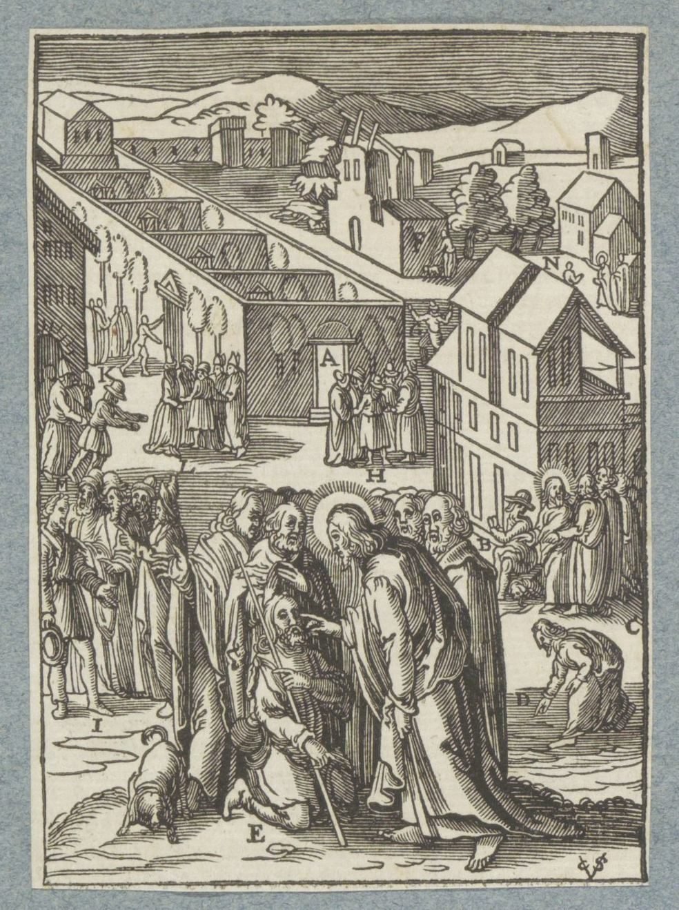 Christus geneest een man die blind geboren is