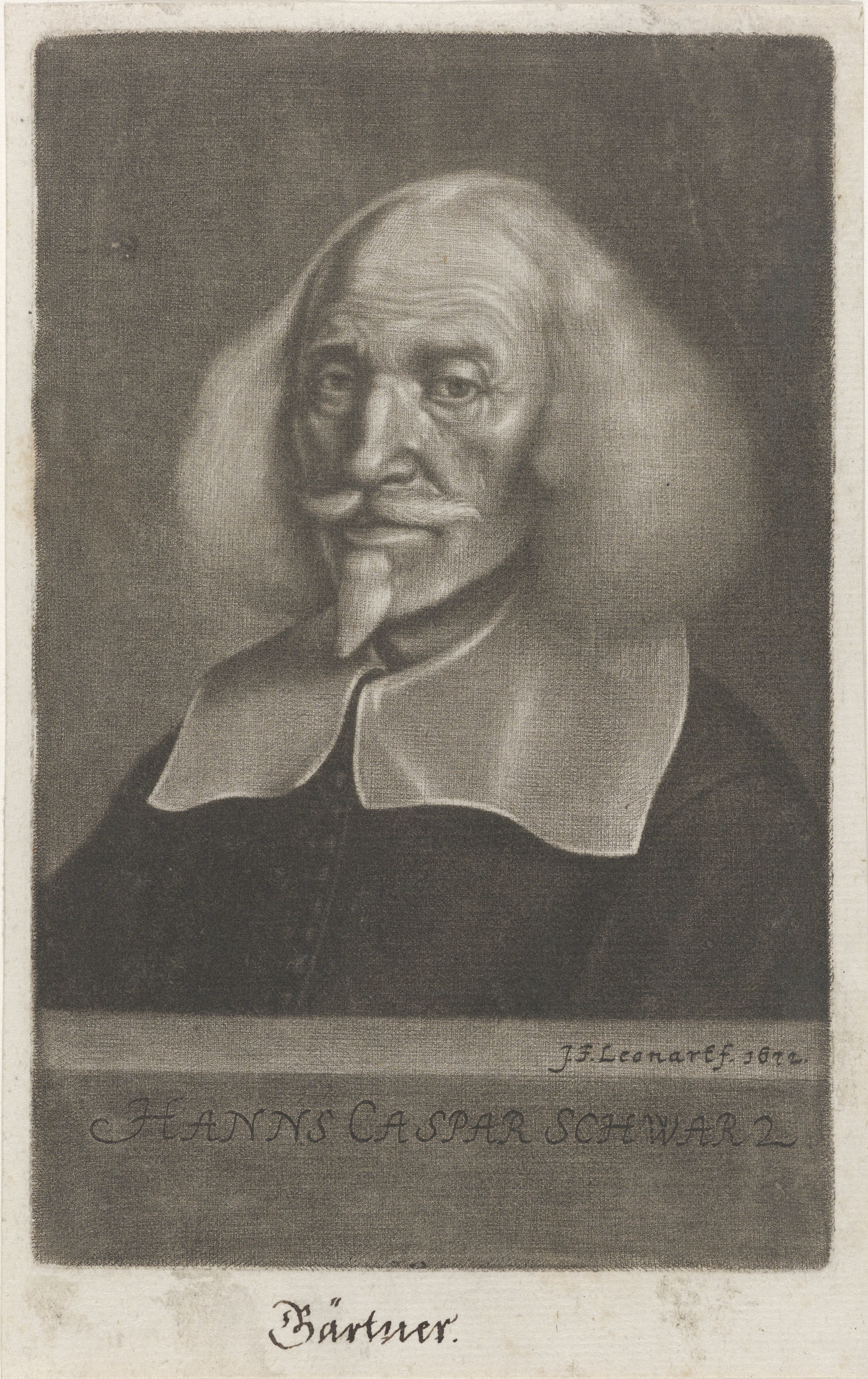 Portret van Hans Caspar Schwartz