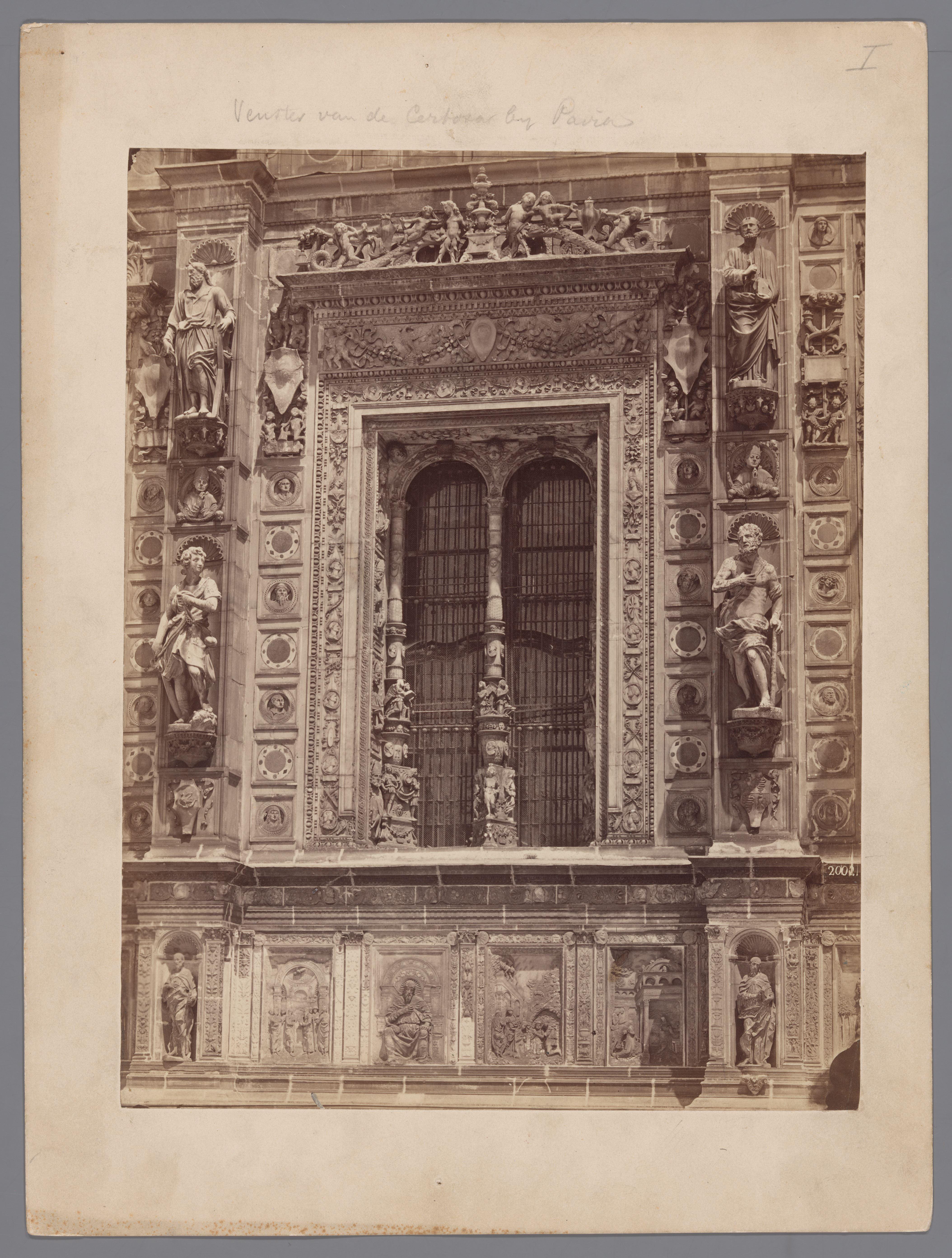 Geveldetail van het klooster te Pavia