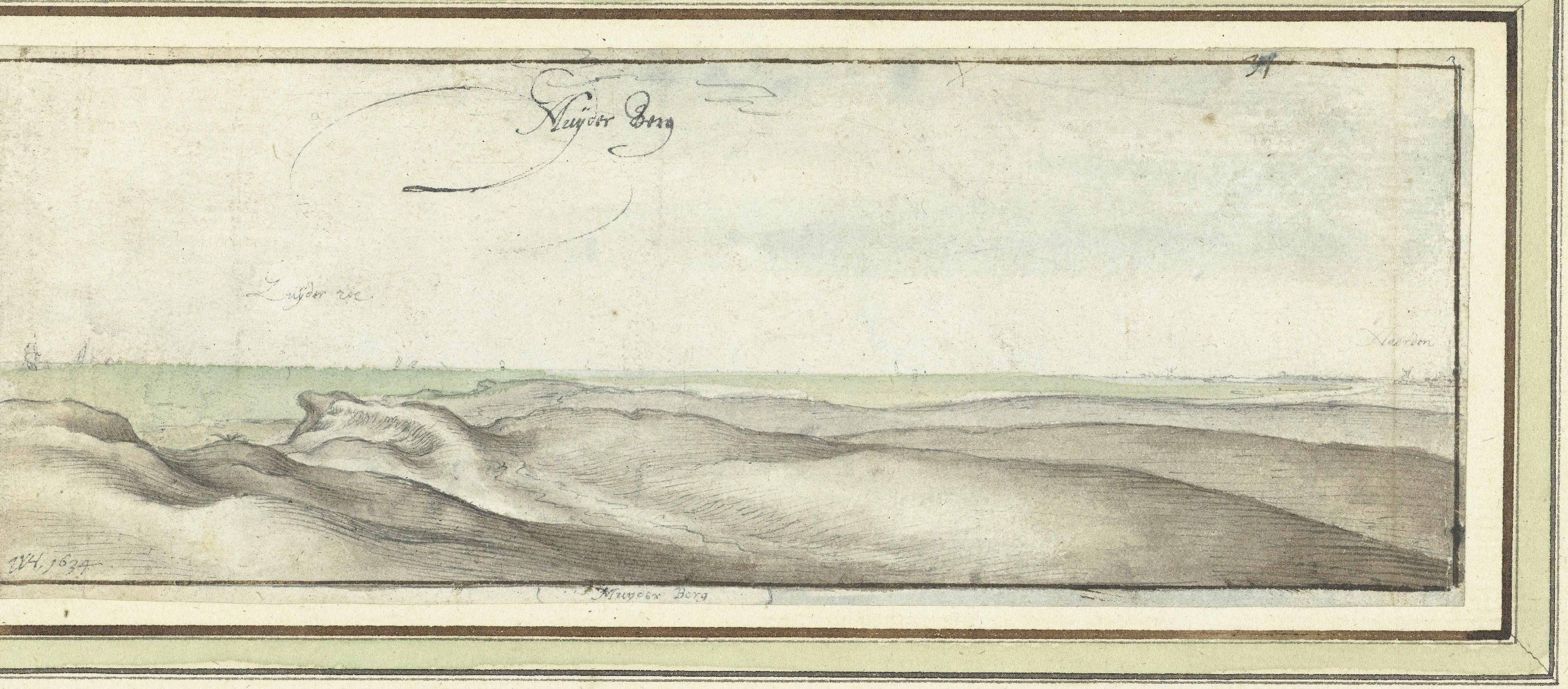 Gezicht op de duinen bij Muiderberg