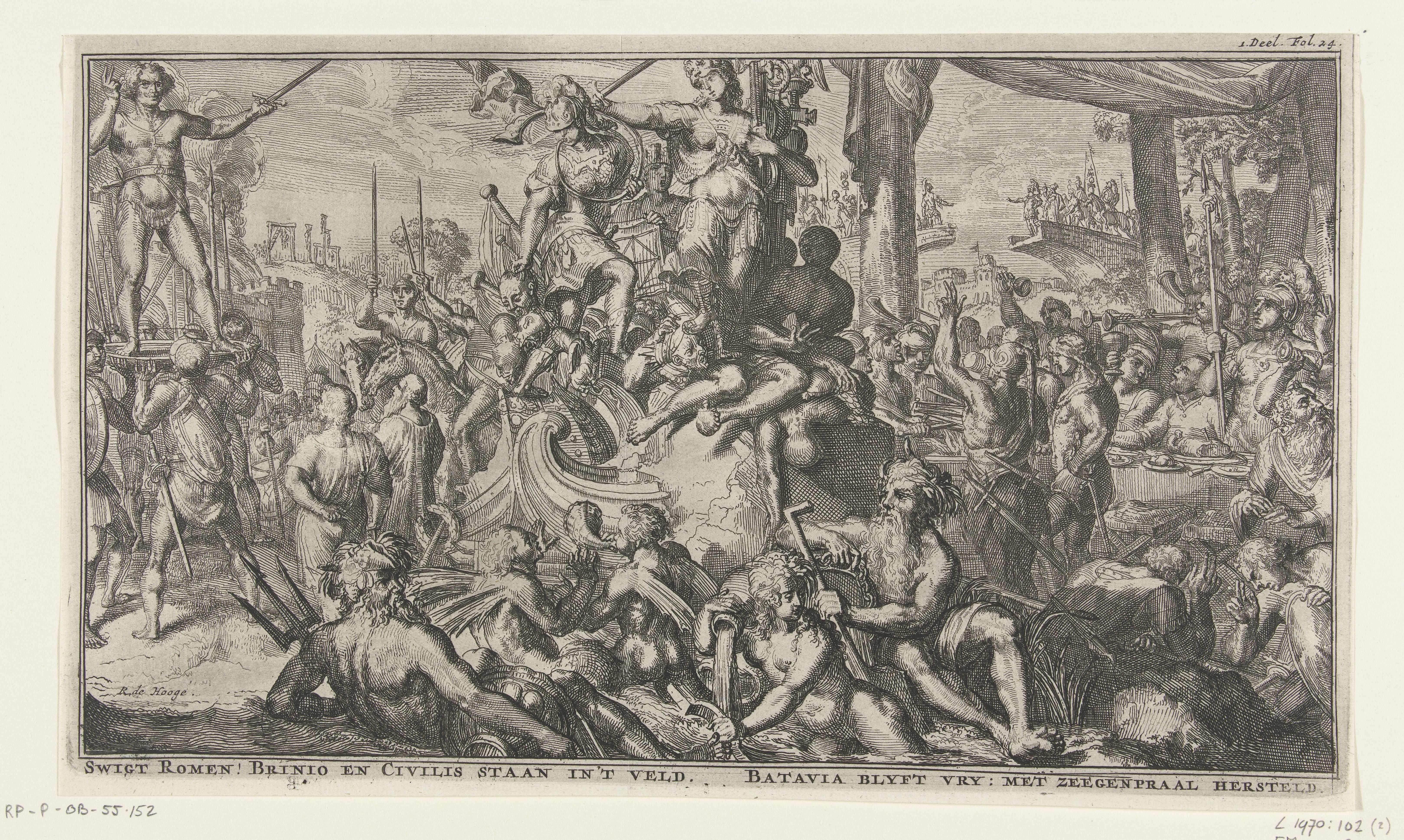 Allegorie rond de Bataafse Opstand