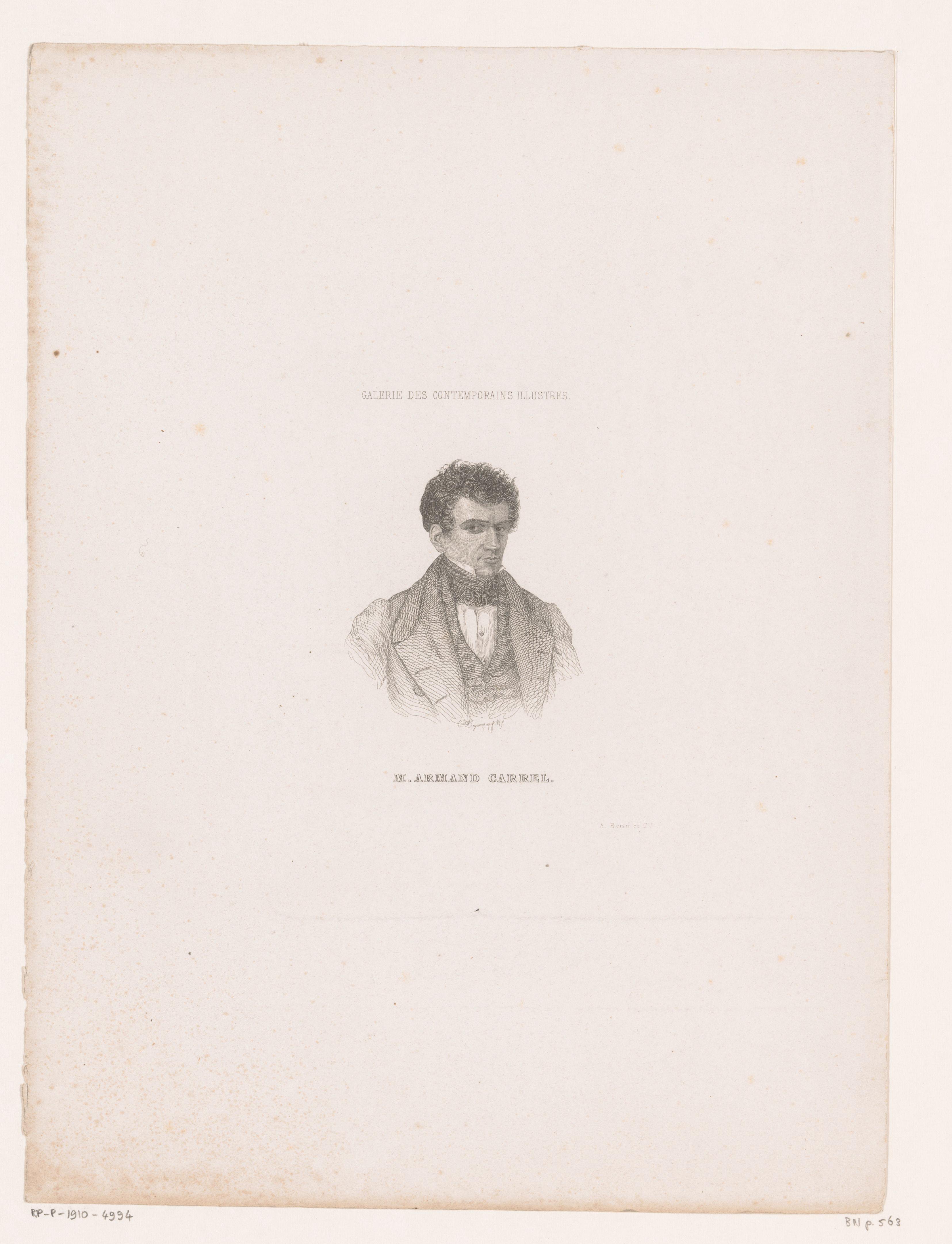 Portret van Armand Carrel