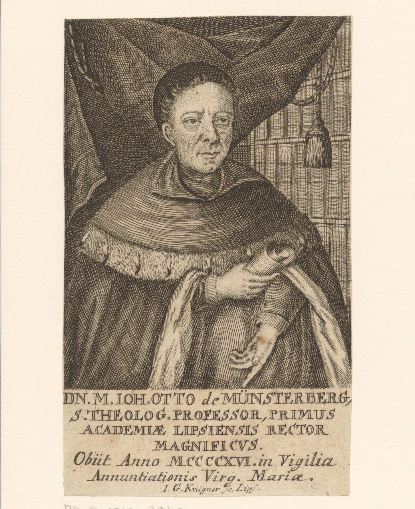 Portret van Johannes Otto van Münsterberg