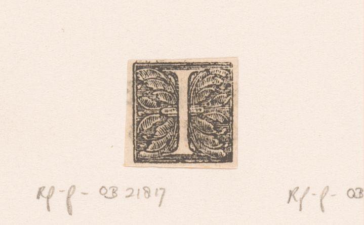 Letter I: ornament