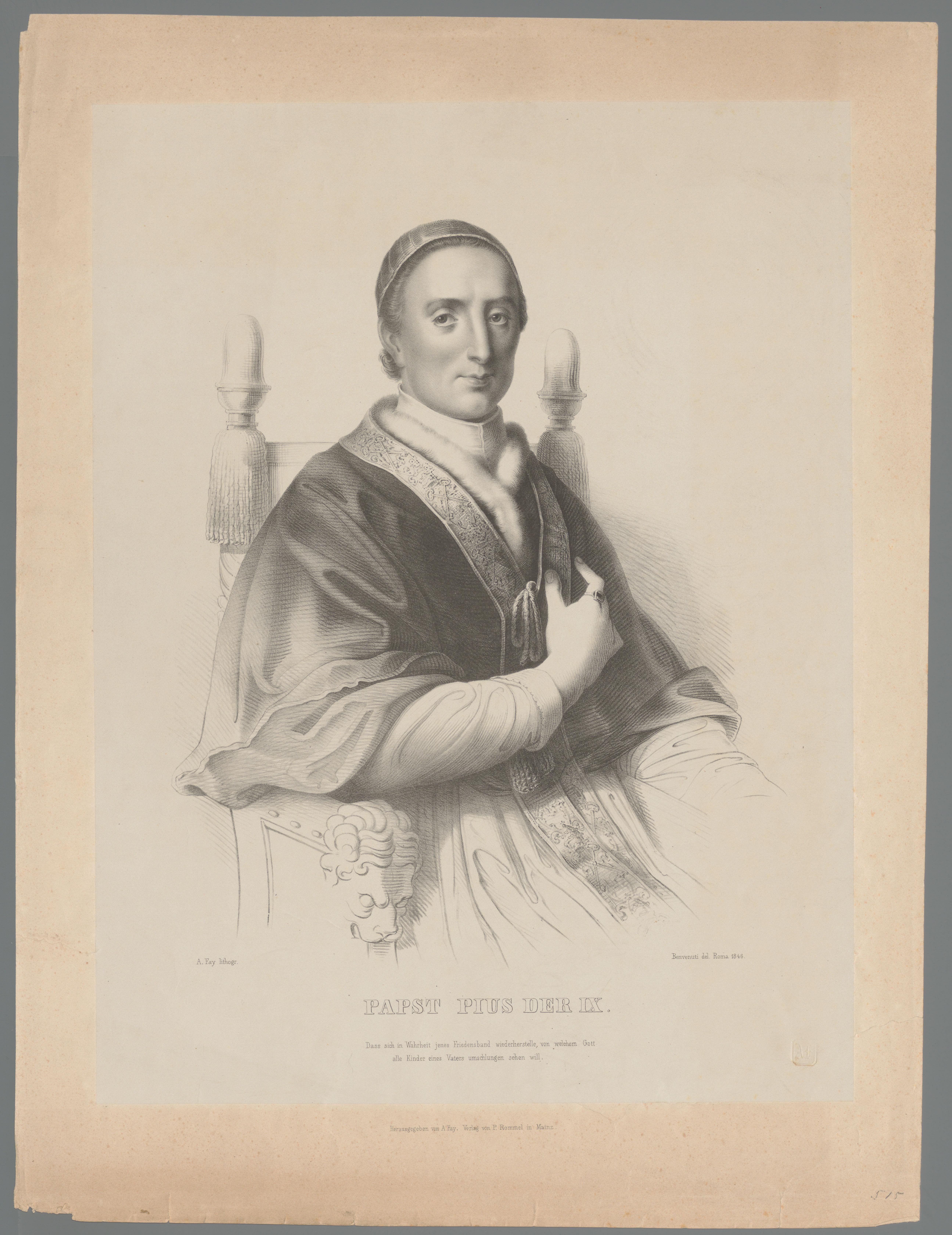 Portret van Pius IX