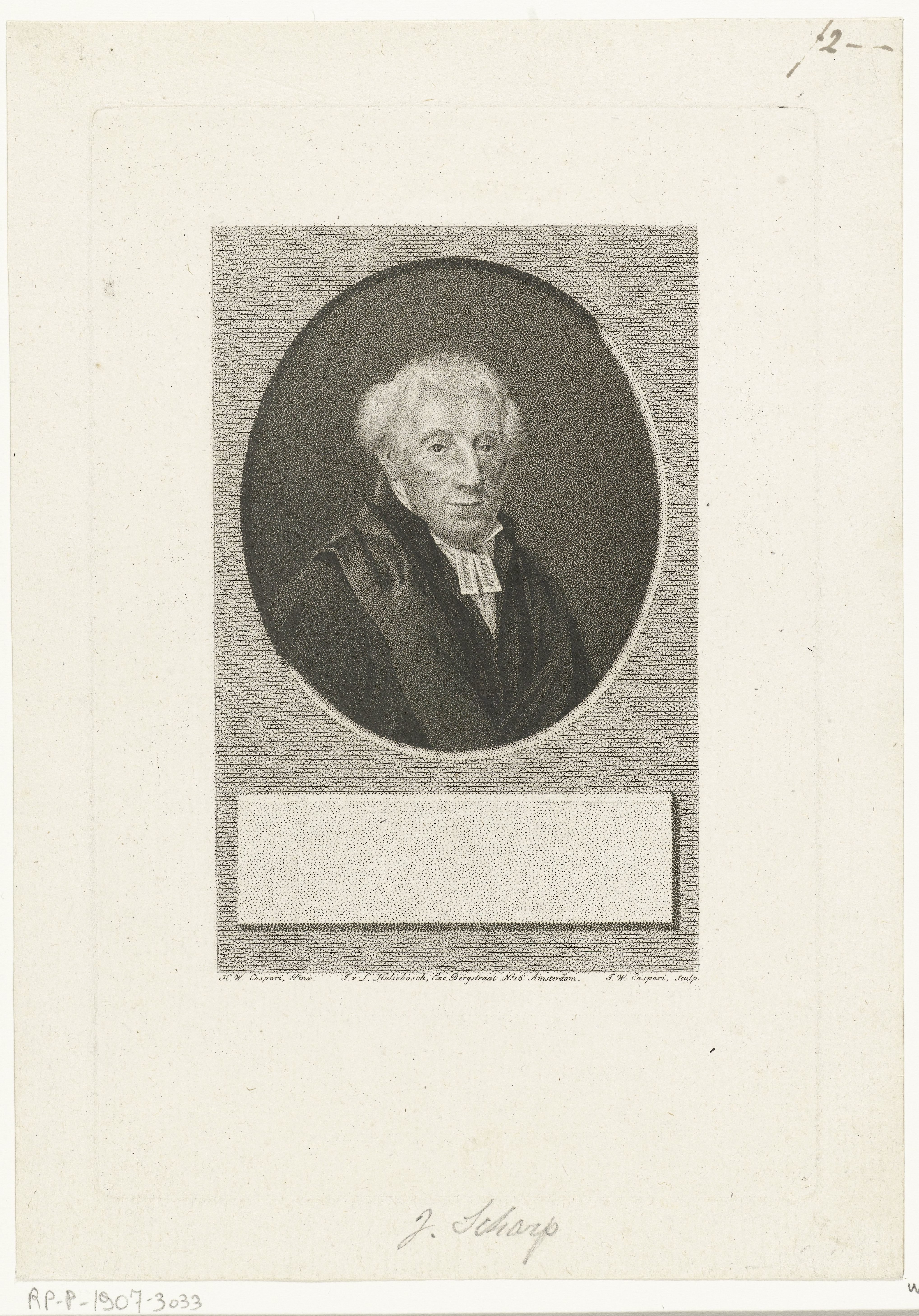 Portret van Jan Scharp