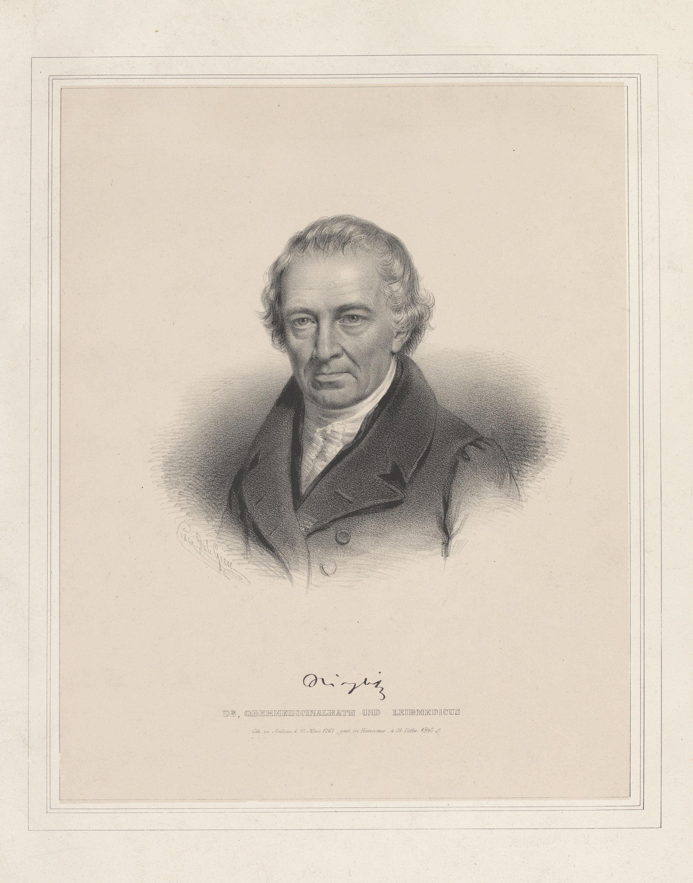 Portret van Johann Stieglitz