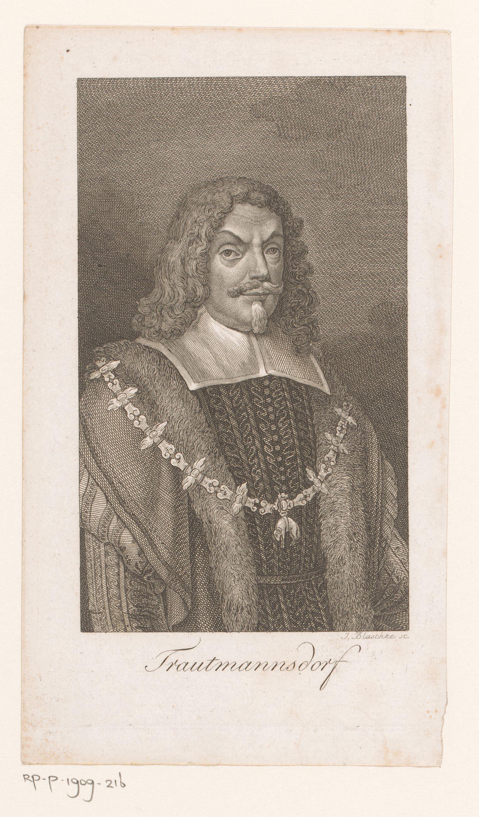 Portret van Maximilian von und zu Trauttmansdorff