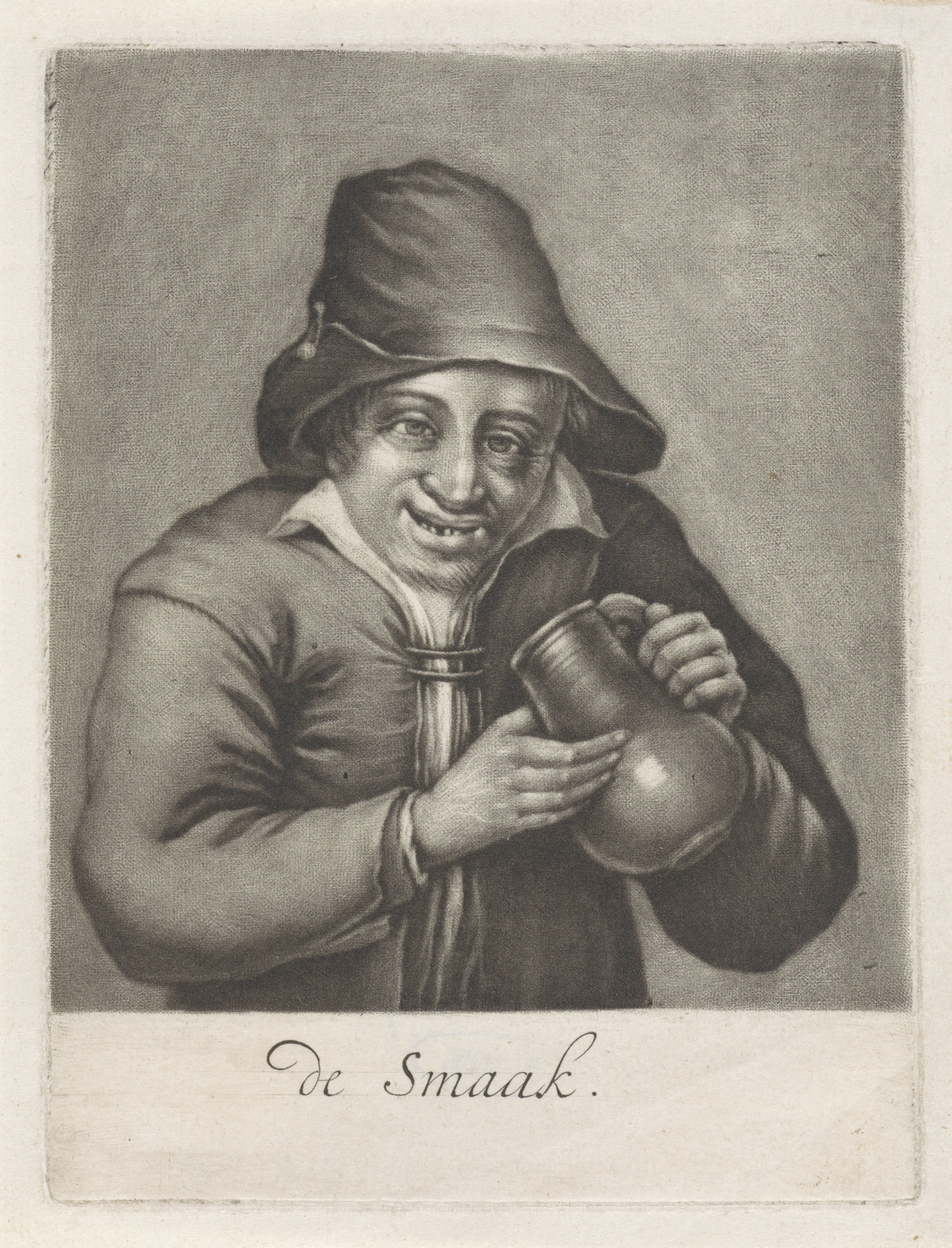 Man met een bierkruik