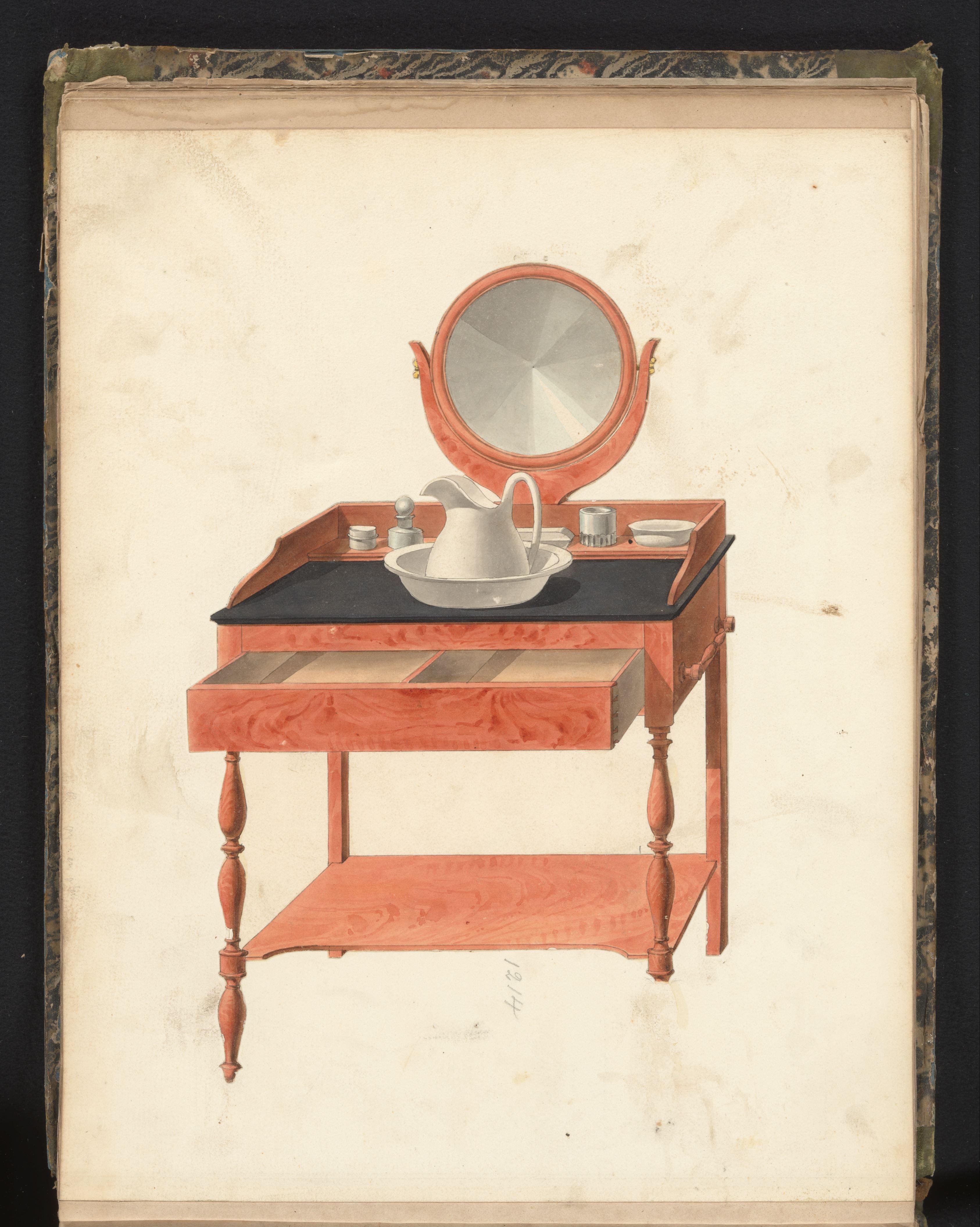 Ontwerp van een toilettafel