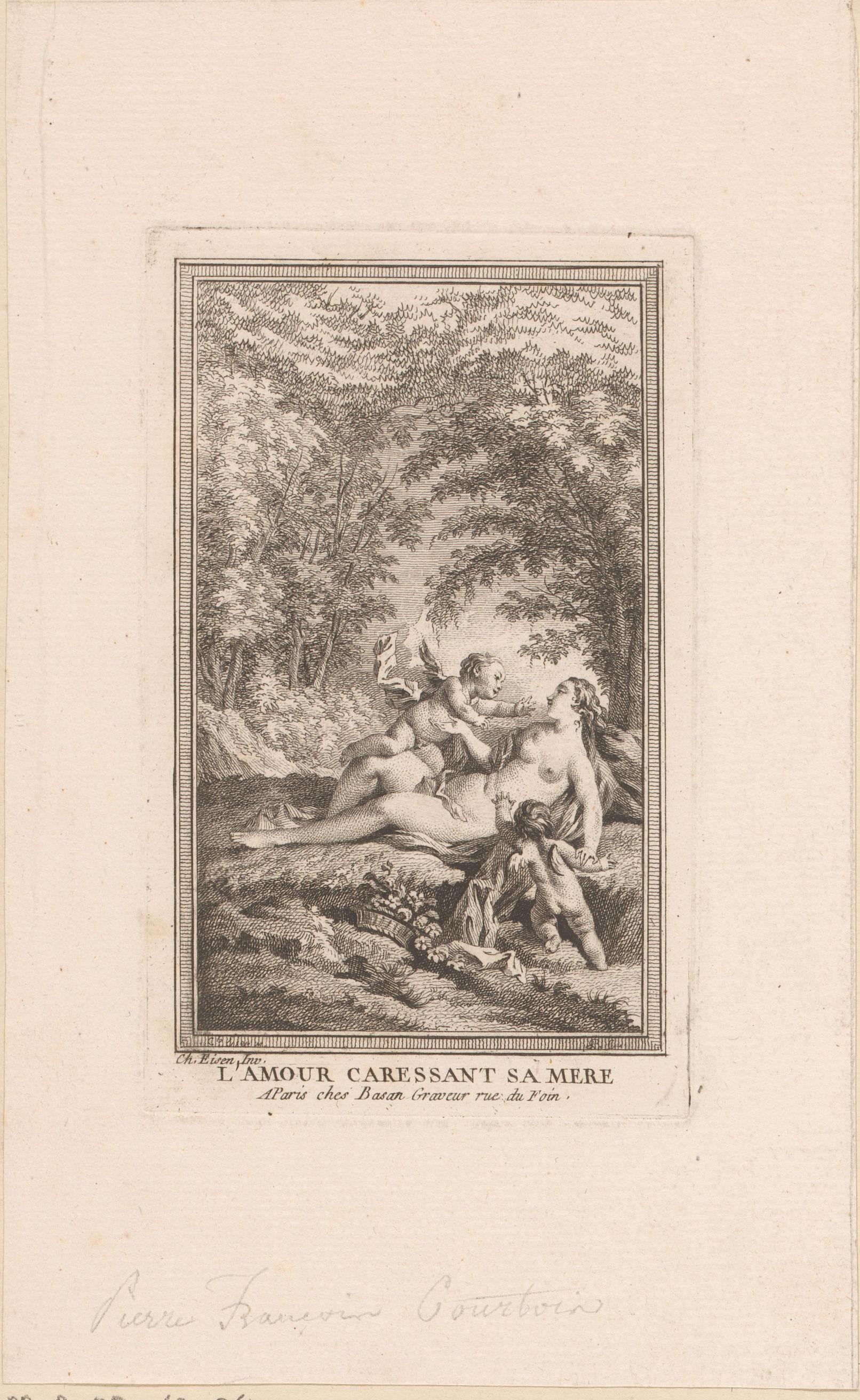 Landschap met een liggende Venus en twee putti