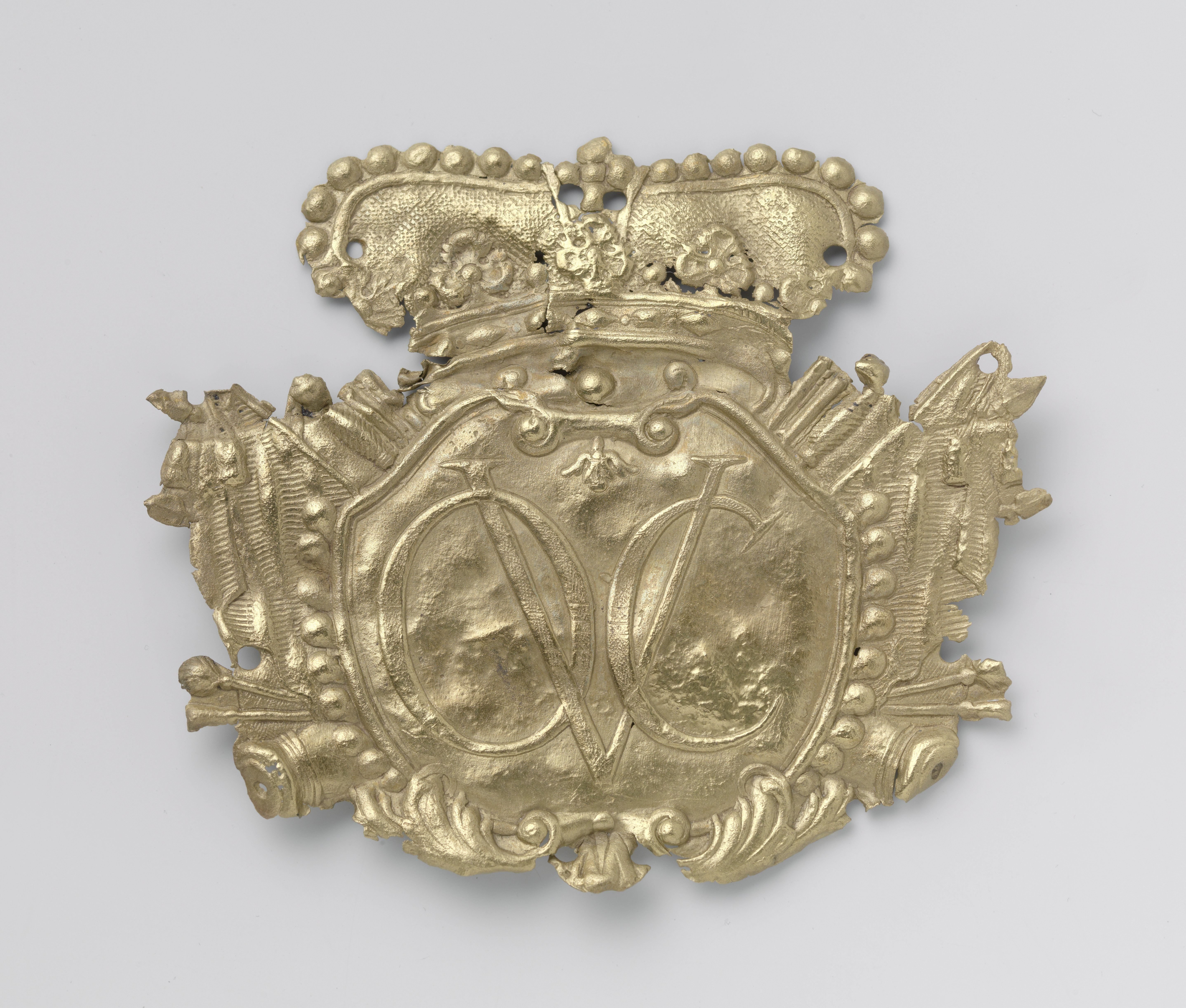 Military Insignia of musketeer or grenadiers from the wreck of the Dutch East Indiaman Hollandia