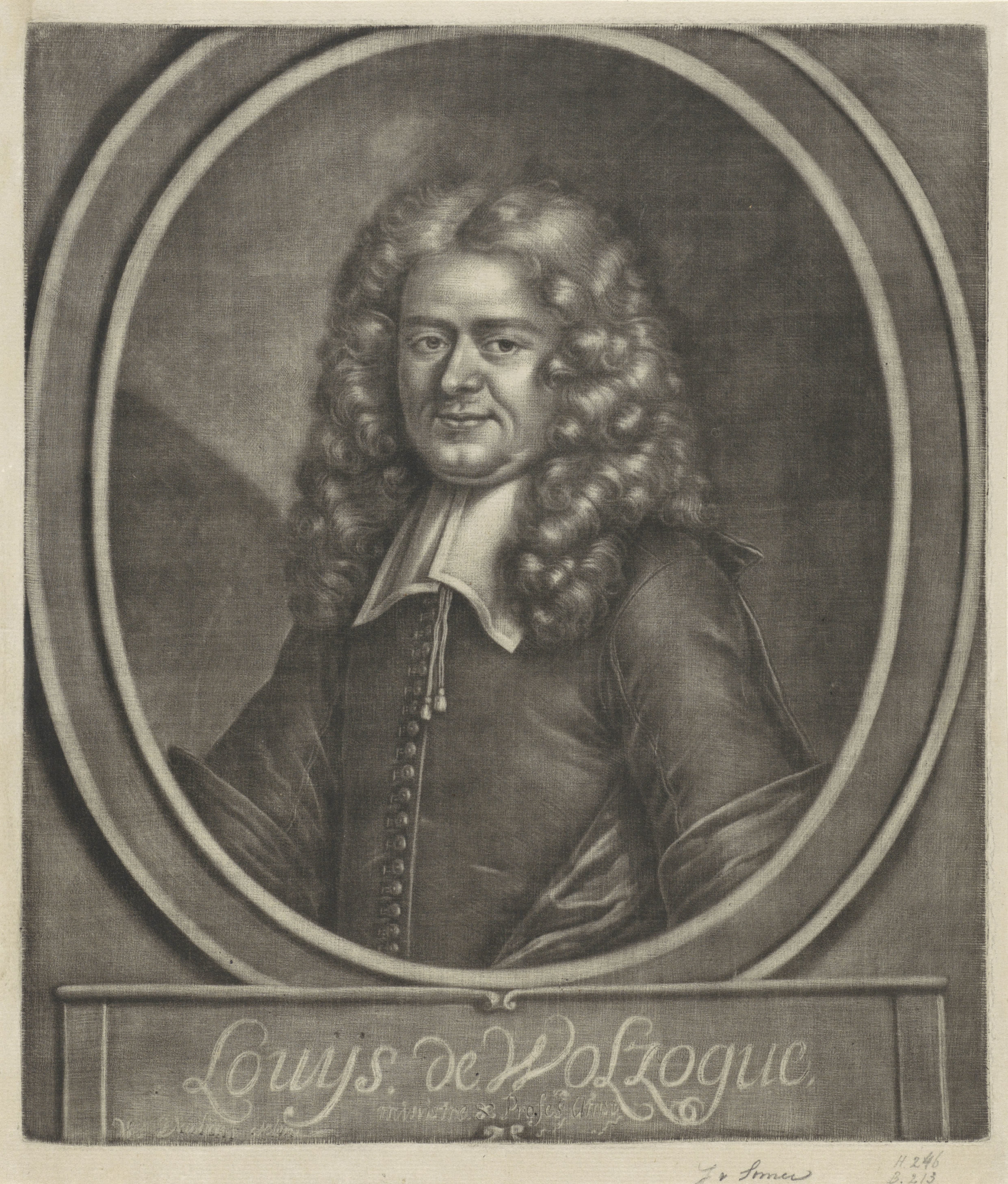 Portret van Ludovicus Wolzogen