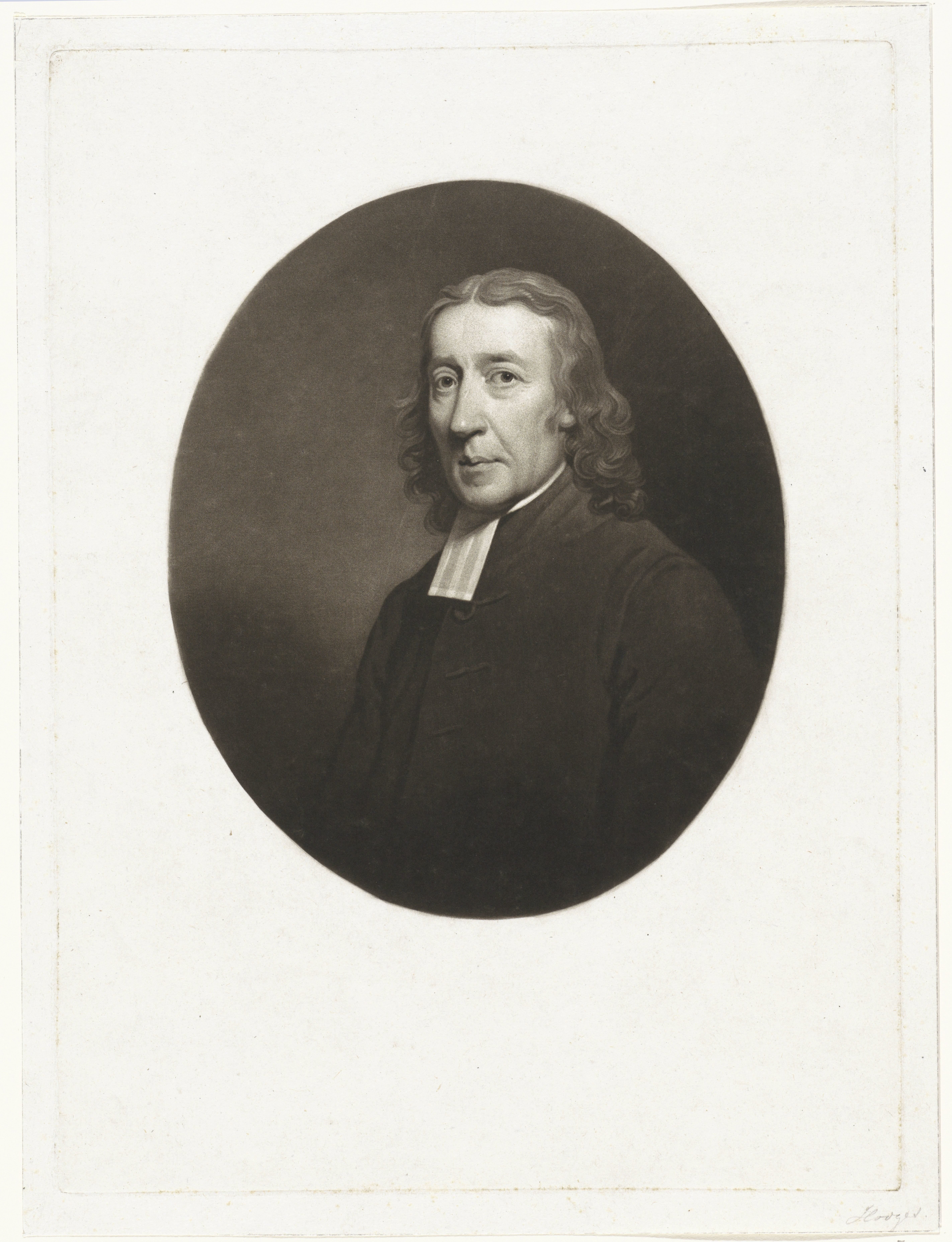 Portret van de predikant Bartout van der Feen