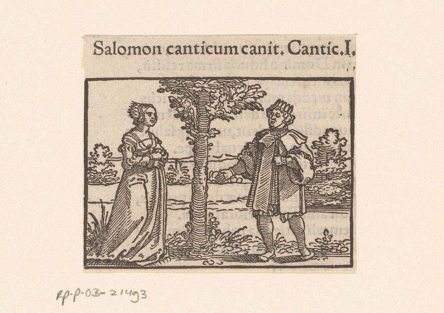 Salomo zingt voor de Shulamite