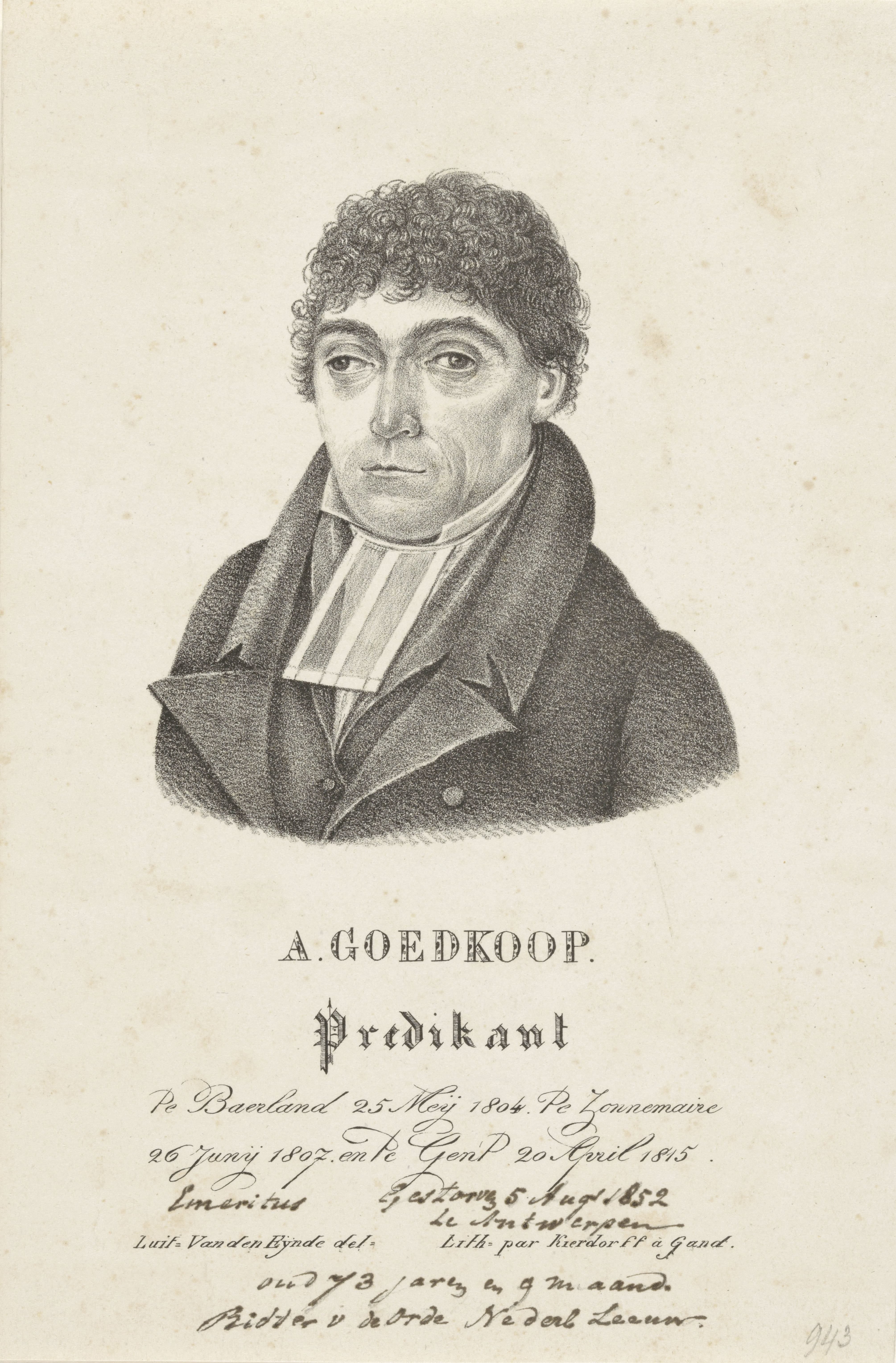 Portret van Albert Goedkoop