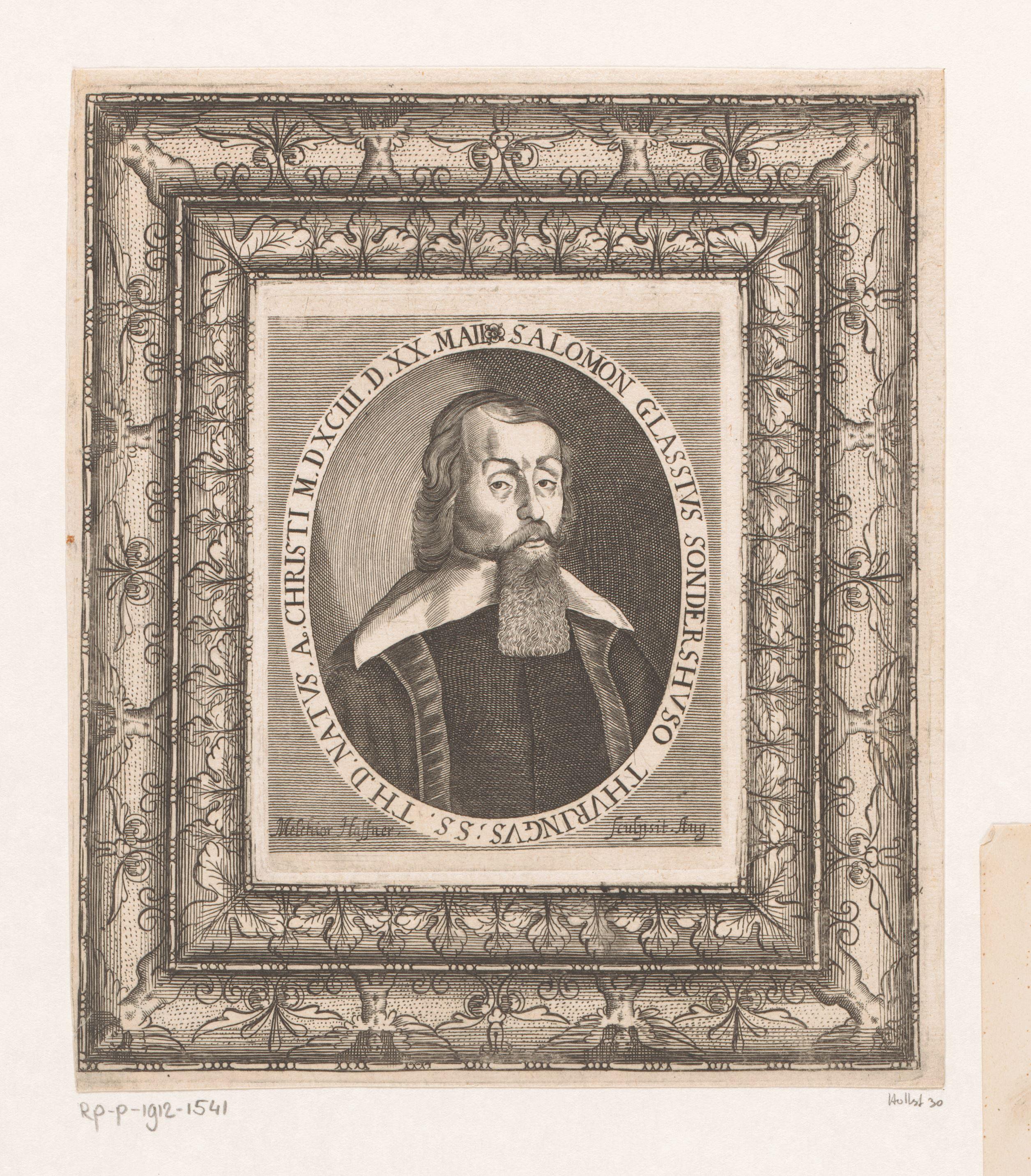 Portret van Salomon Glass