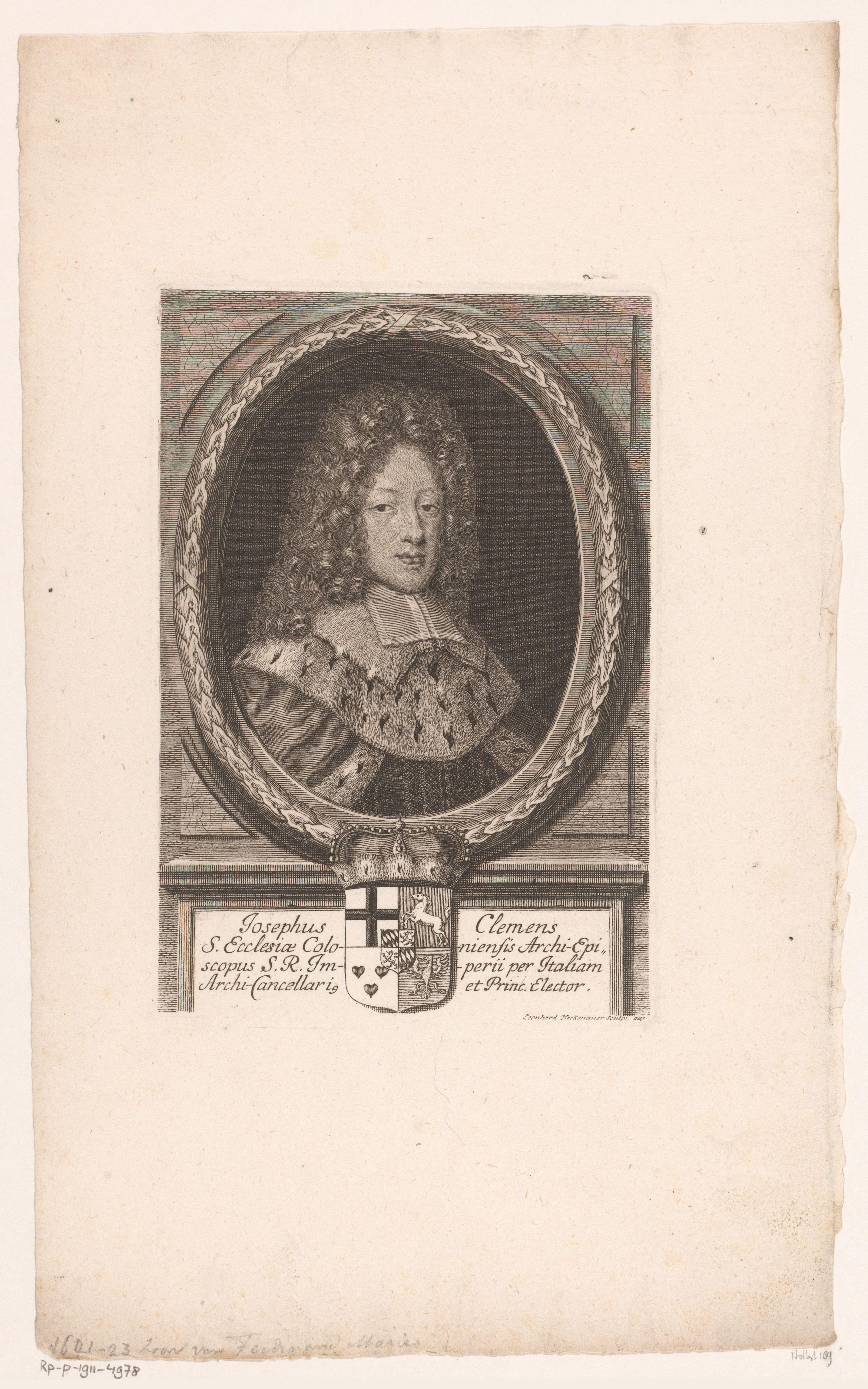 Portret van Jozef Klemens van Beieren