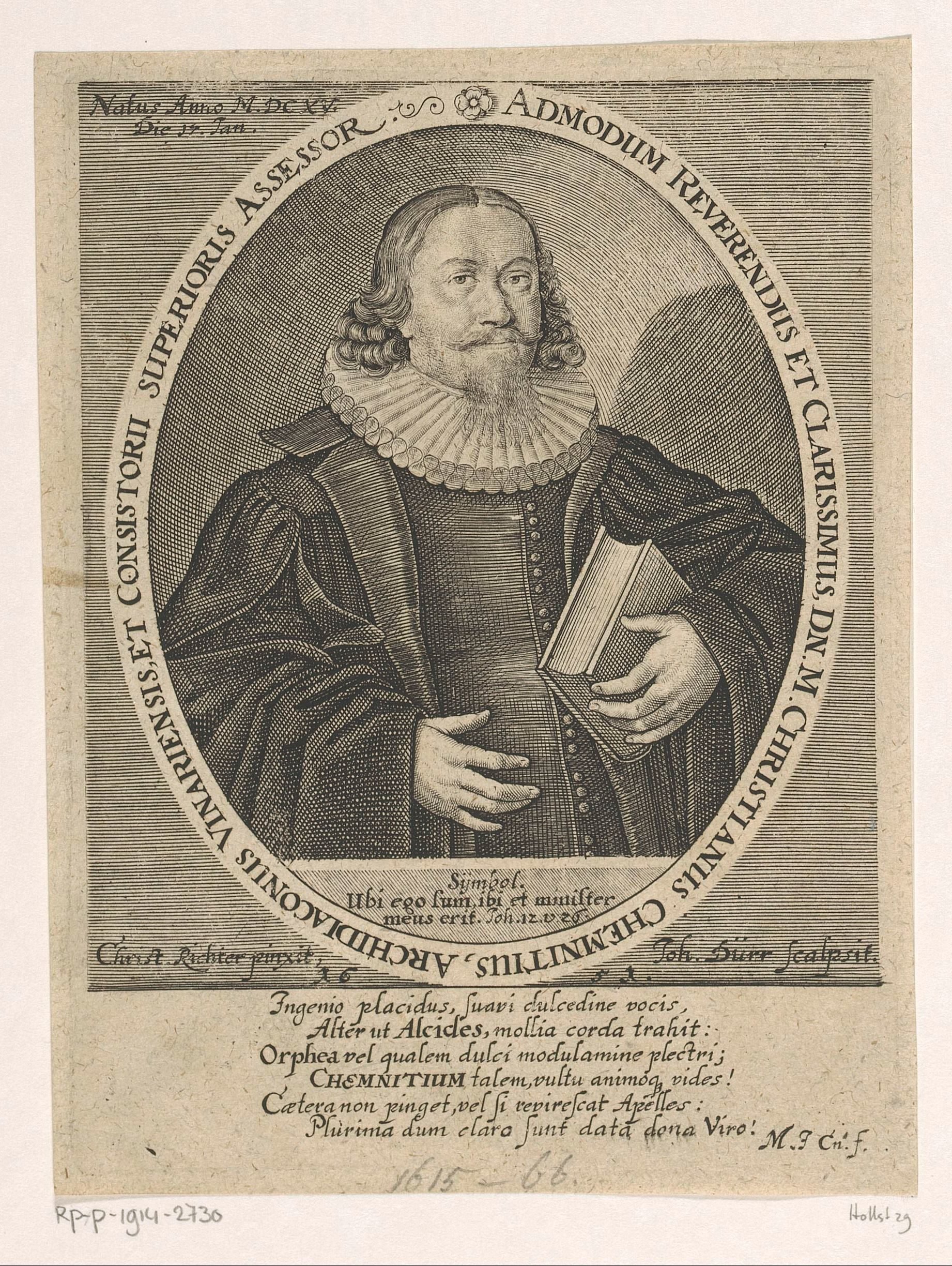 Portret van Christian Chemnitz