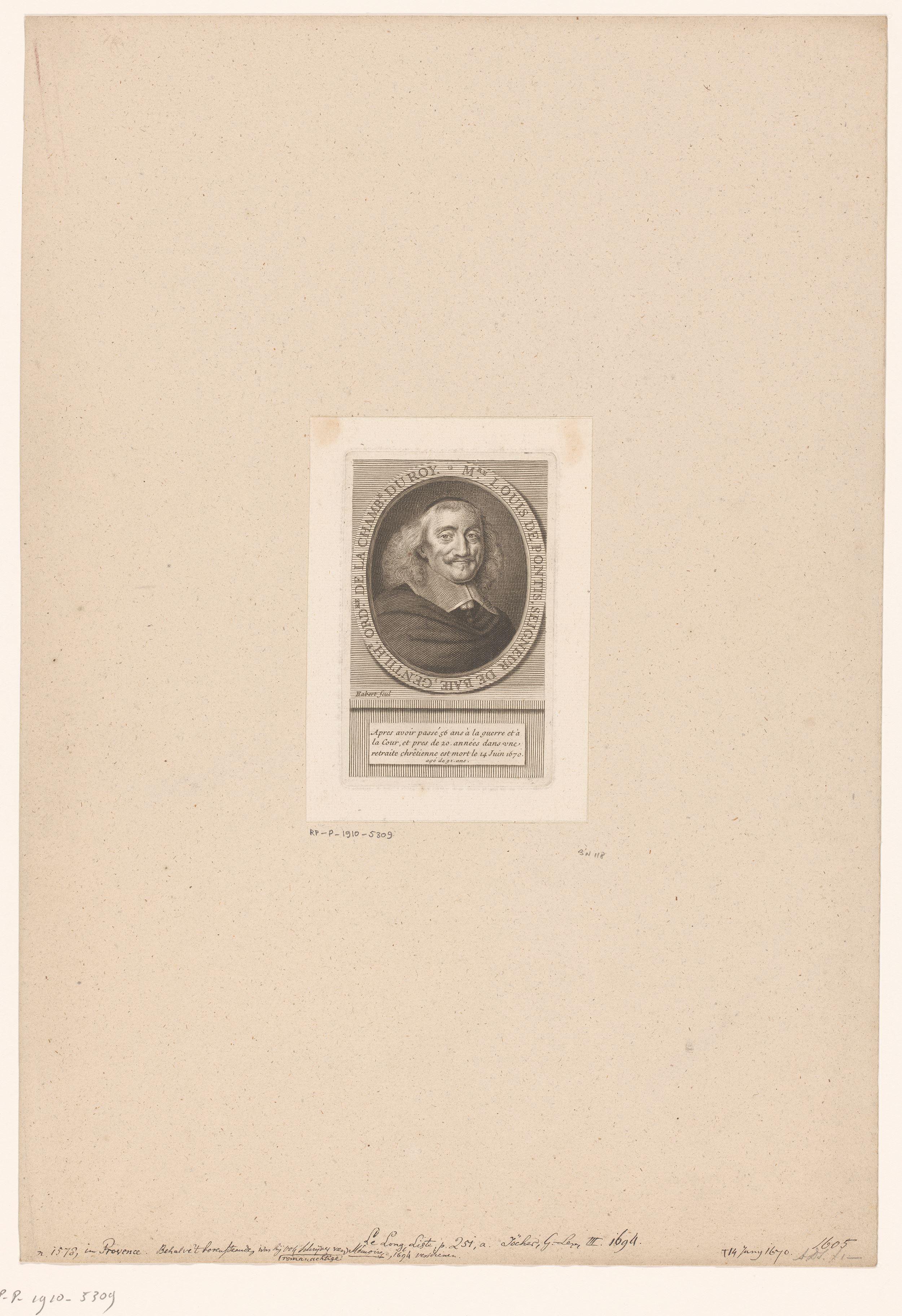 Portret van Louis de Pontis