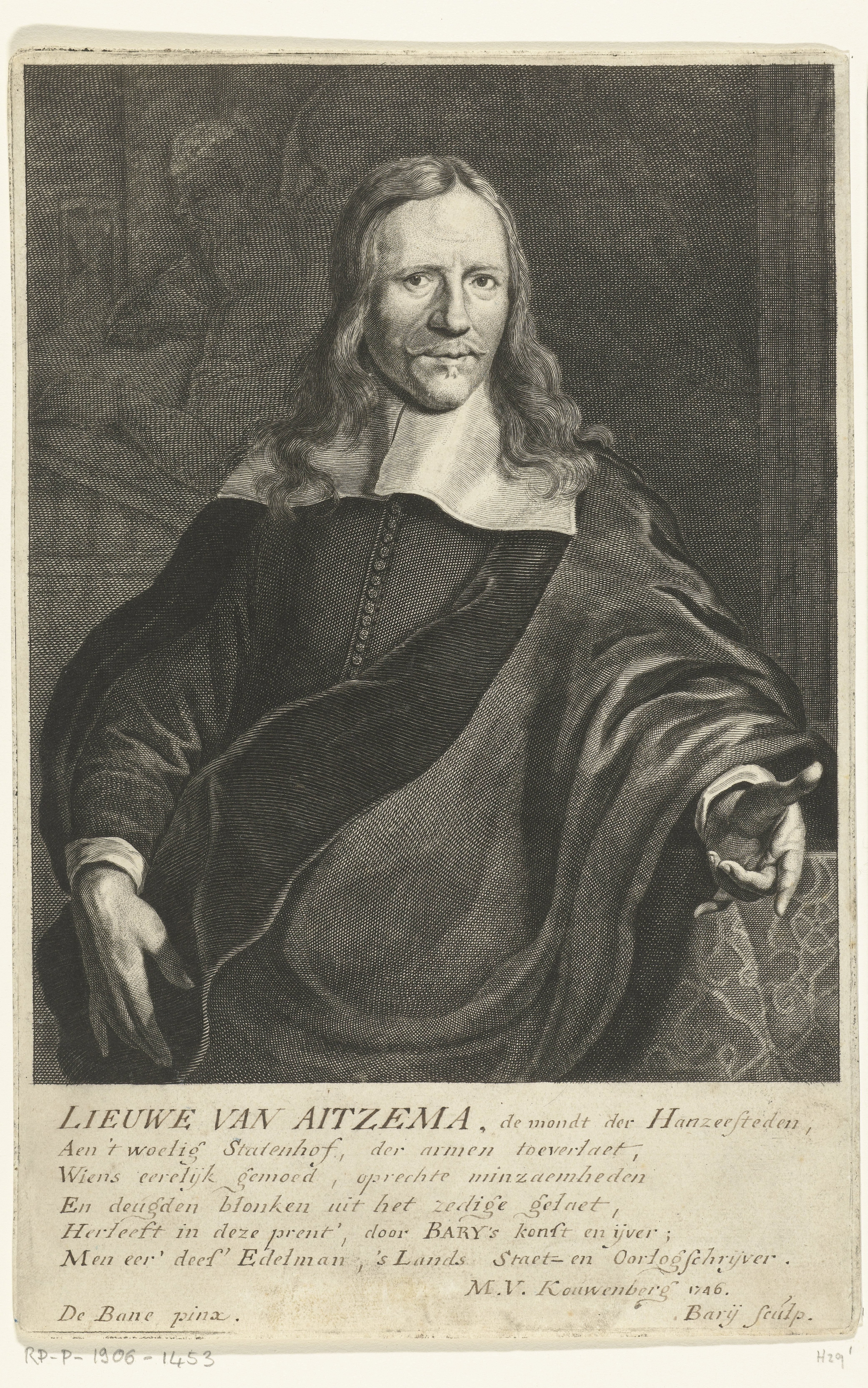Portret van Lieuwe van Aitzema