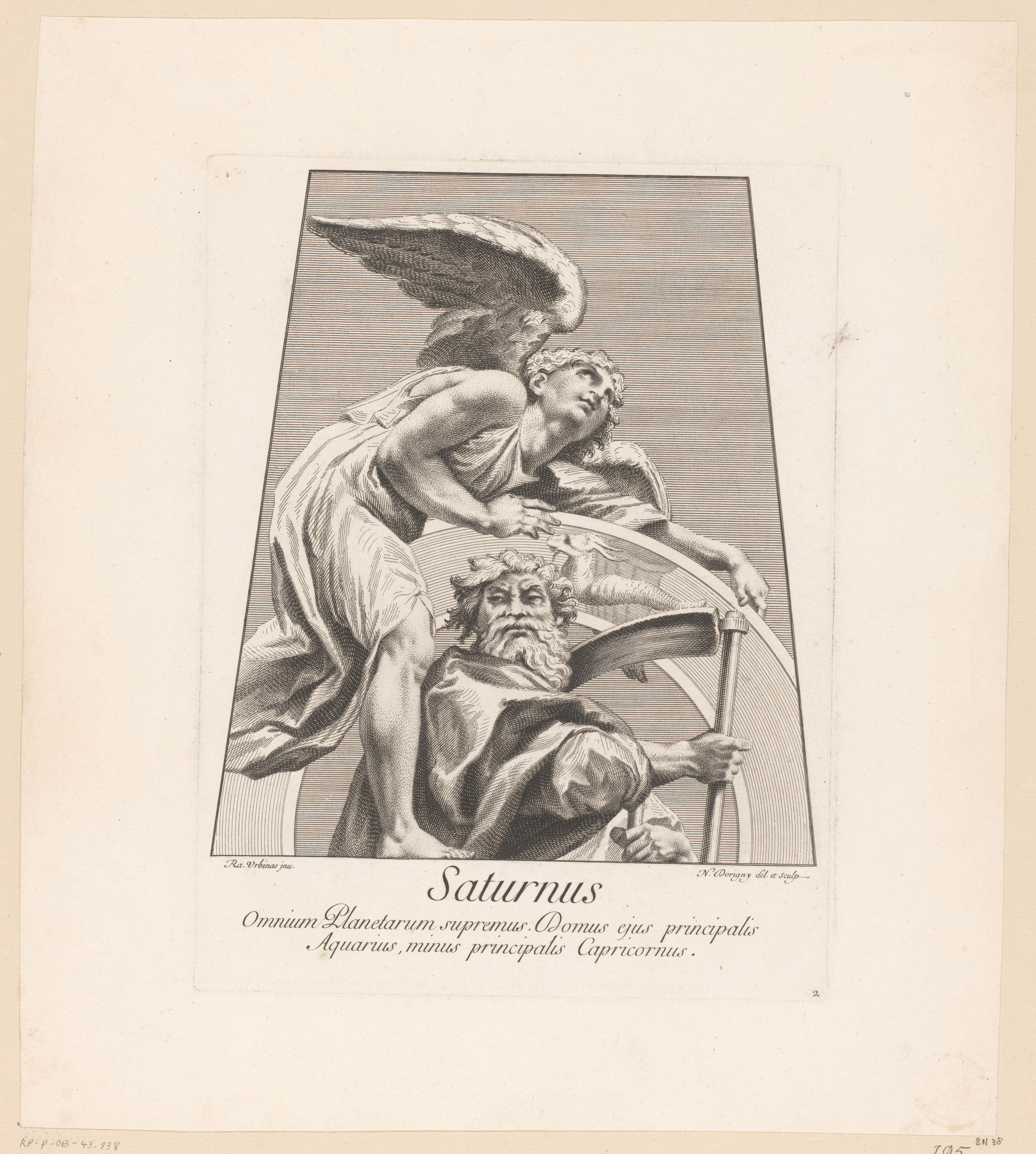 Saturnus met engel