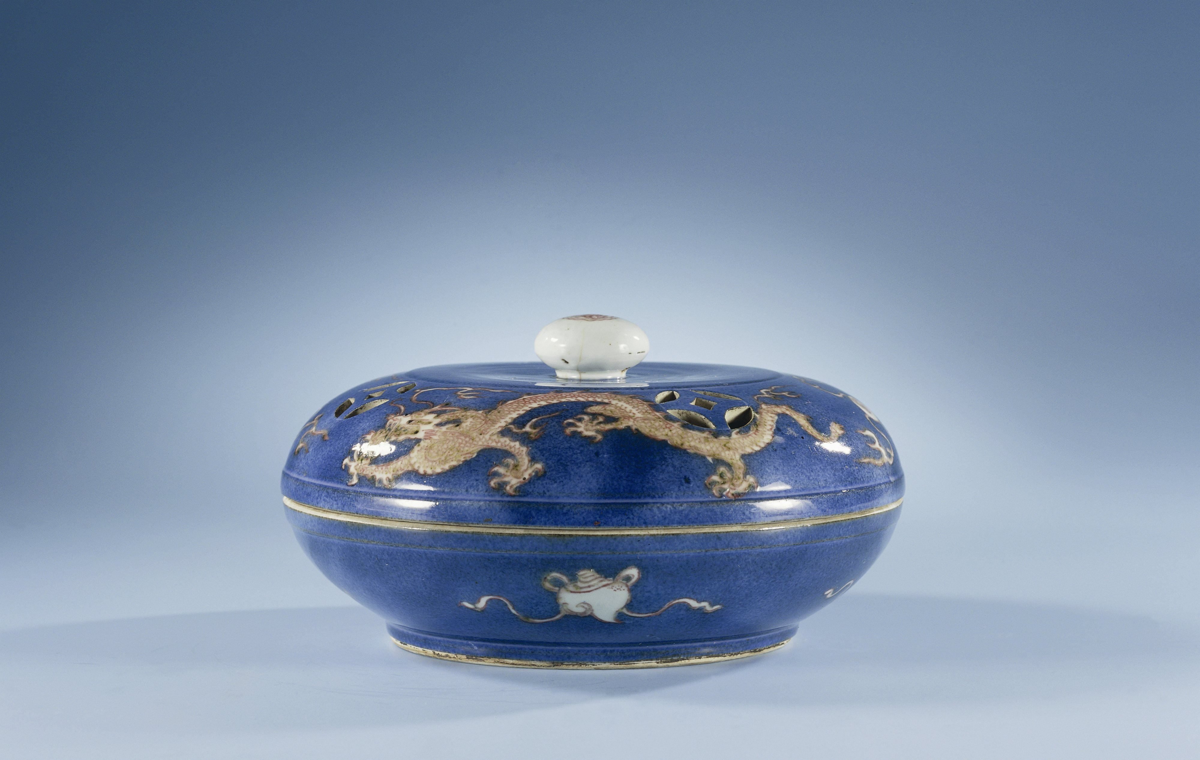 Box with dragons and pierced cover
