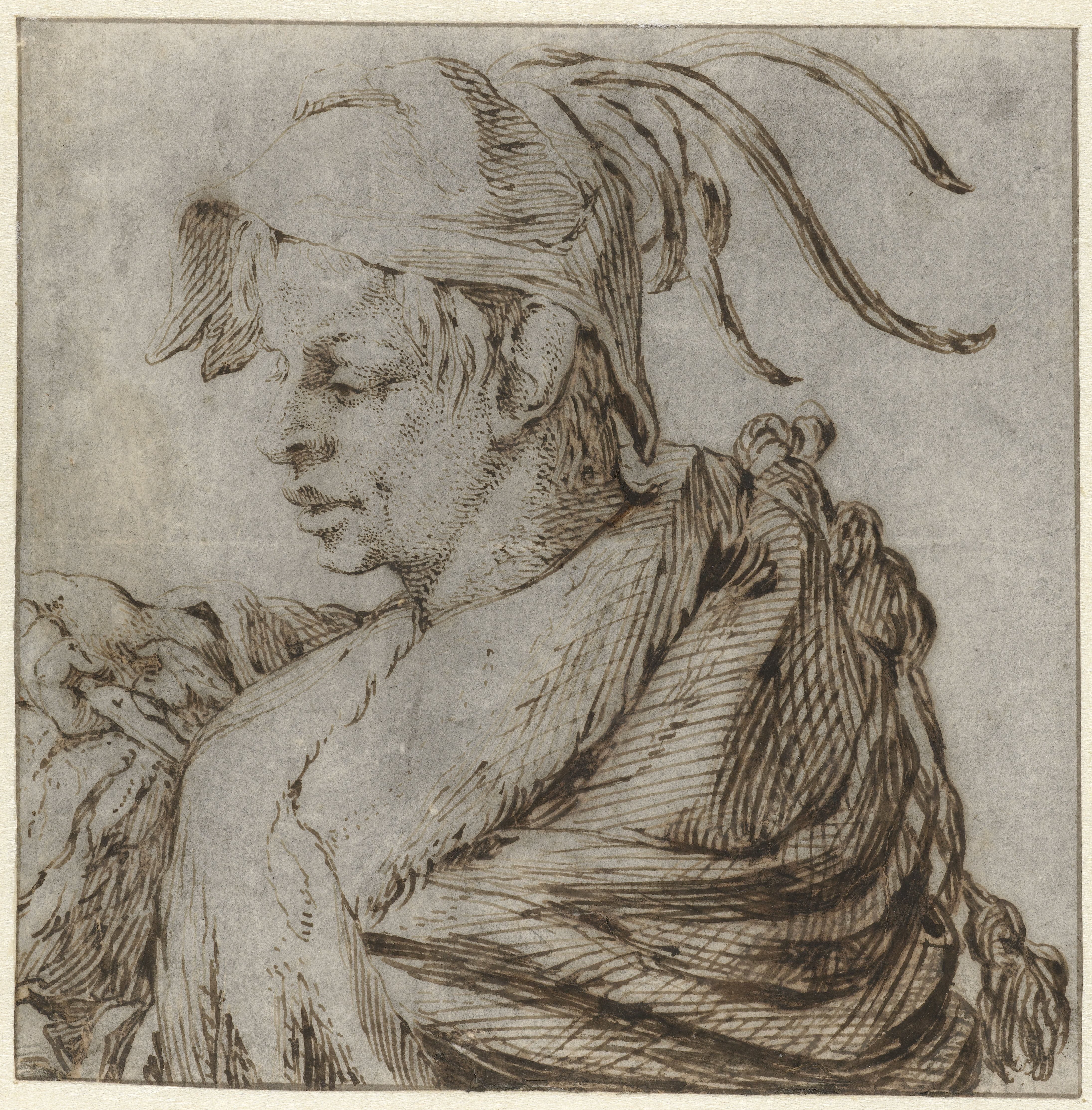A Boy with a Feathered Hat