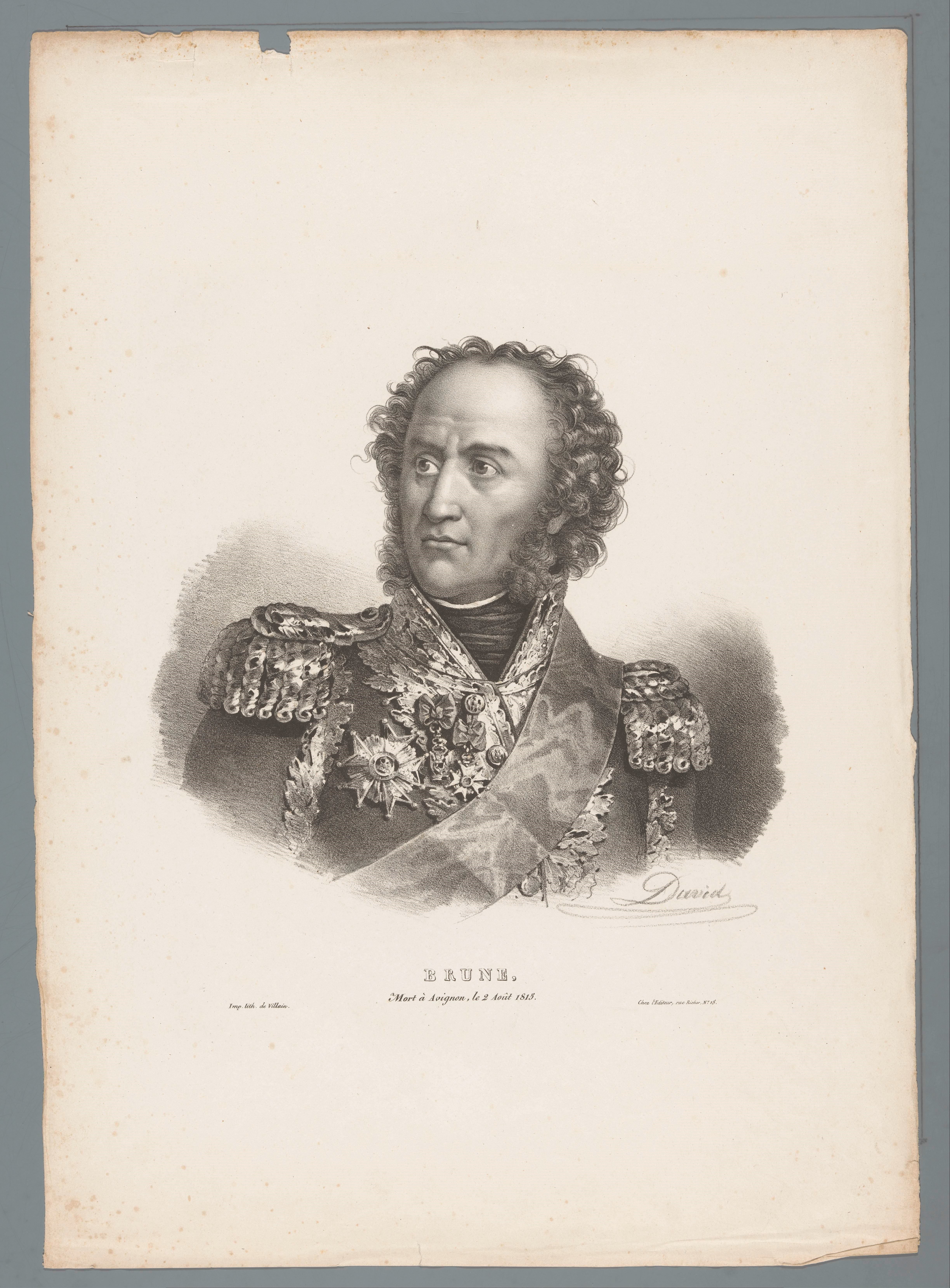 Portret van maarschalk Guillaume-Marie-Anne Brune