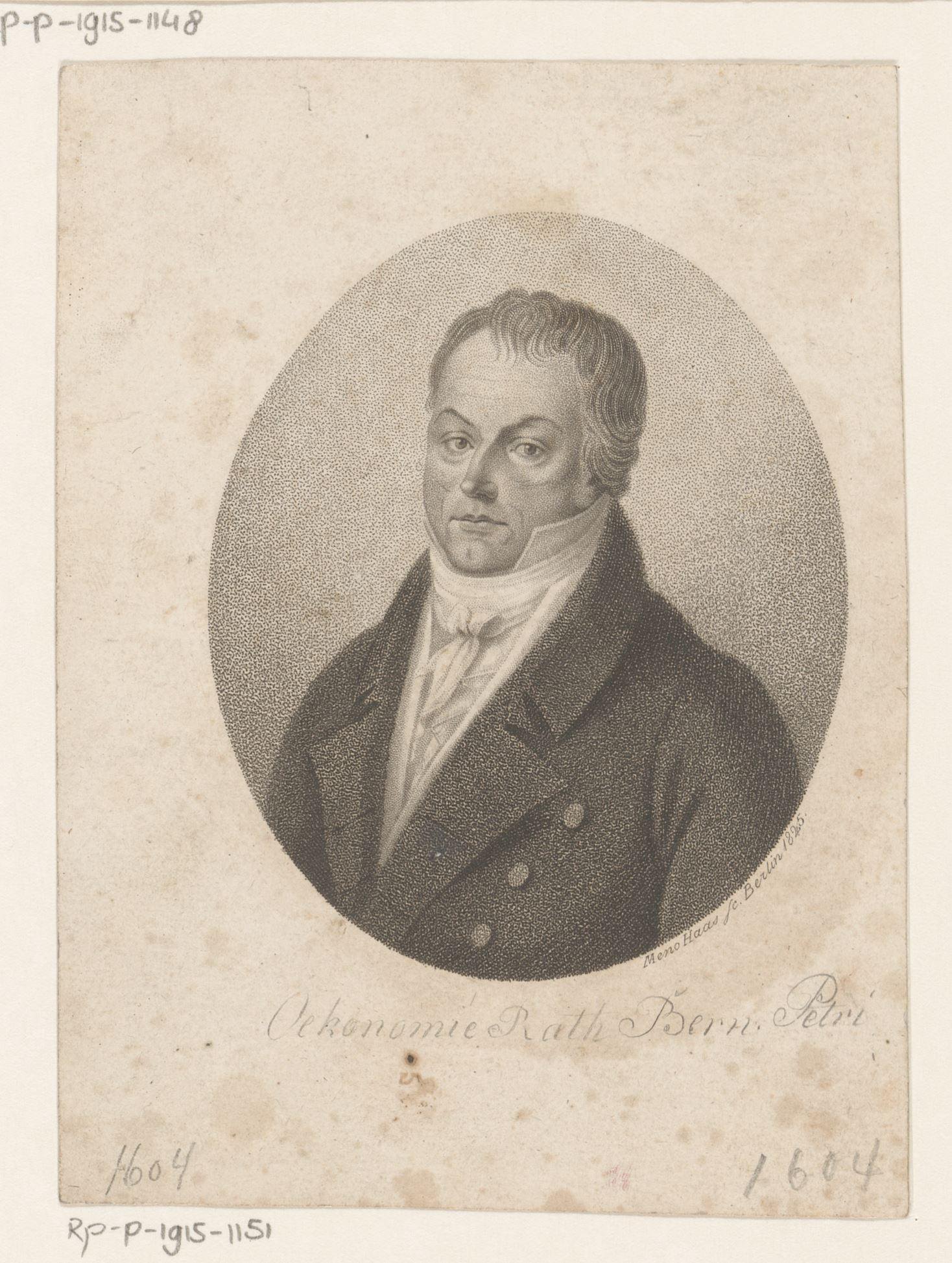 Portret van J. G. B. Petri