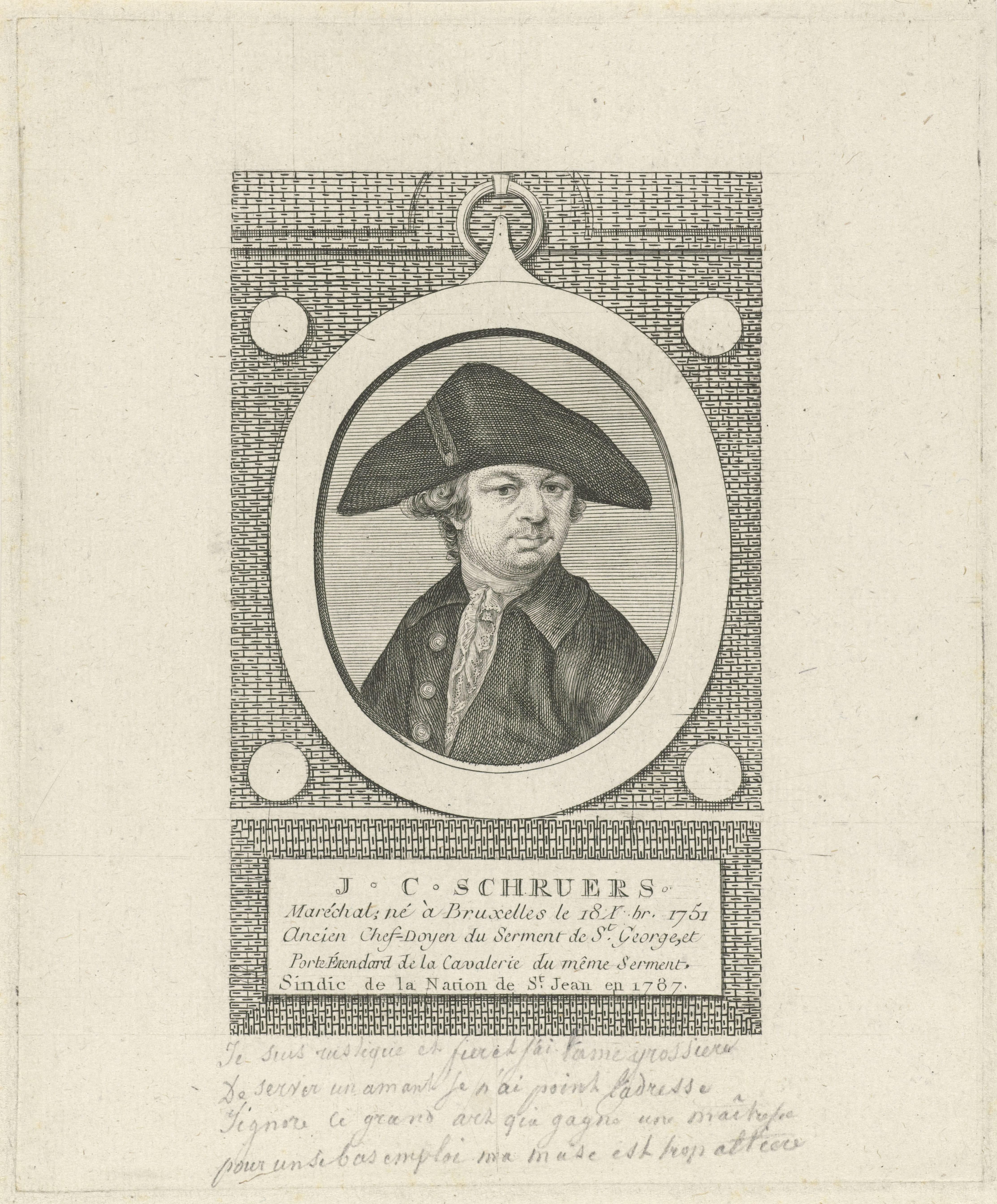 Portret van J.C. Schruers