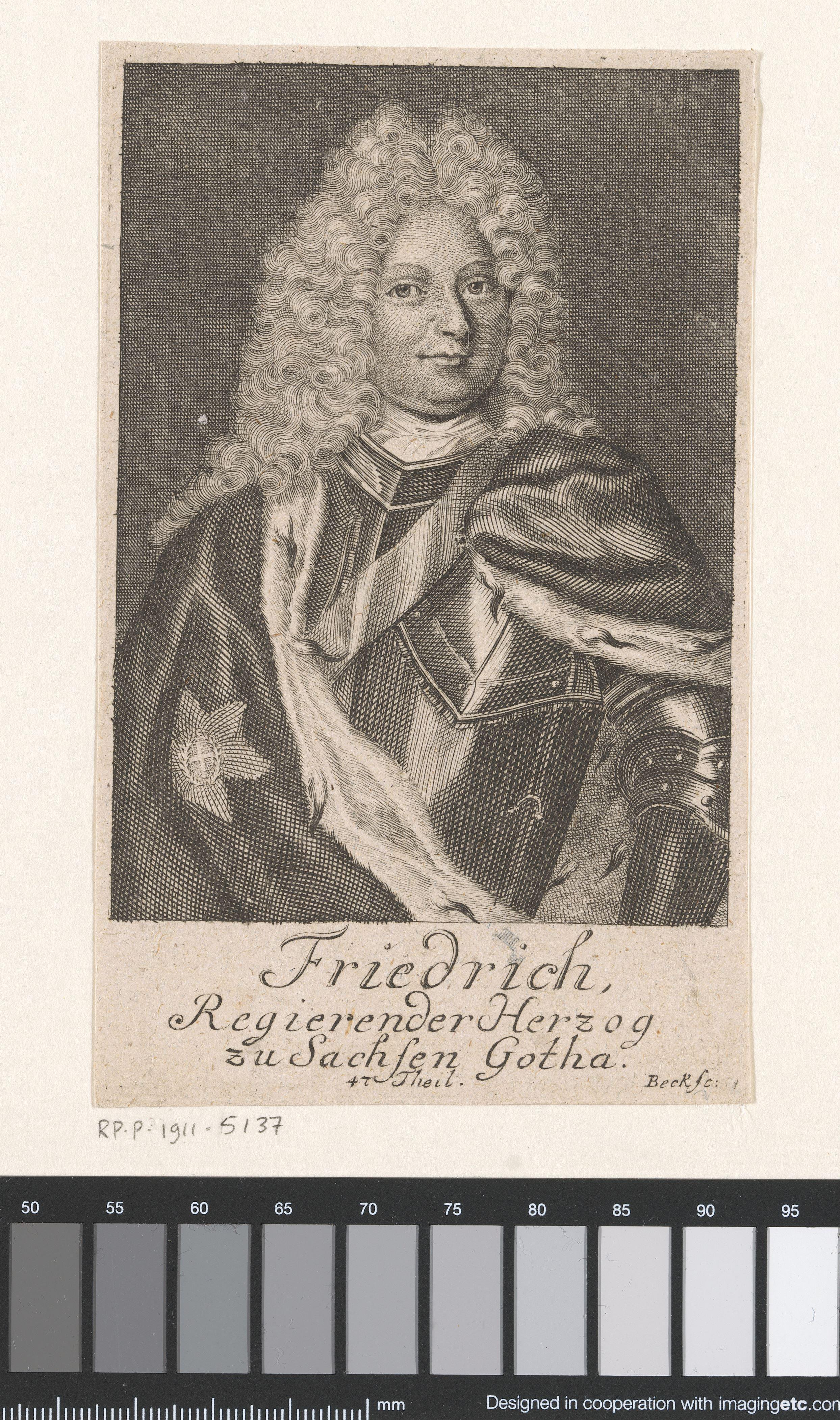 Portret van Frederik II van Saksen-Gotha-Altenburg
