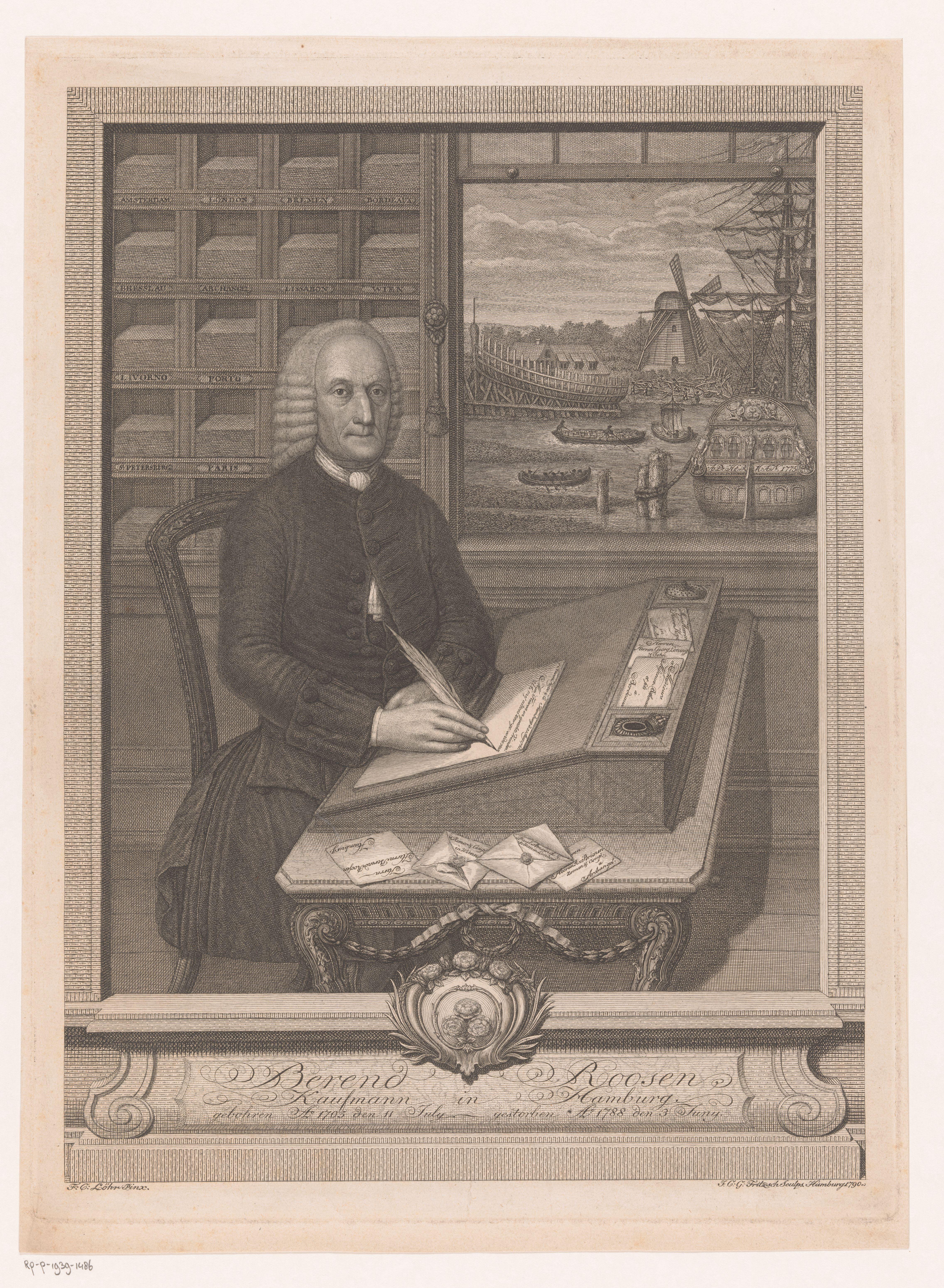 Portret van Berend Roosen