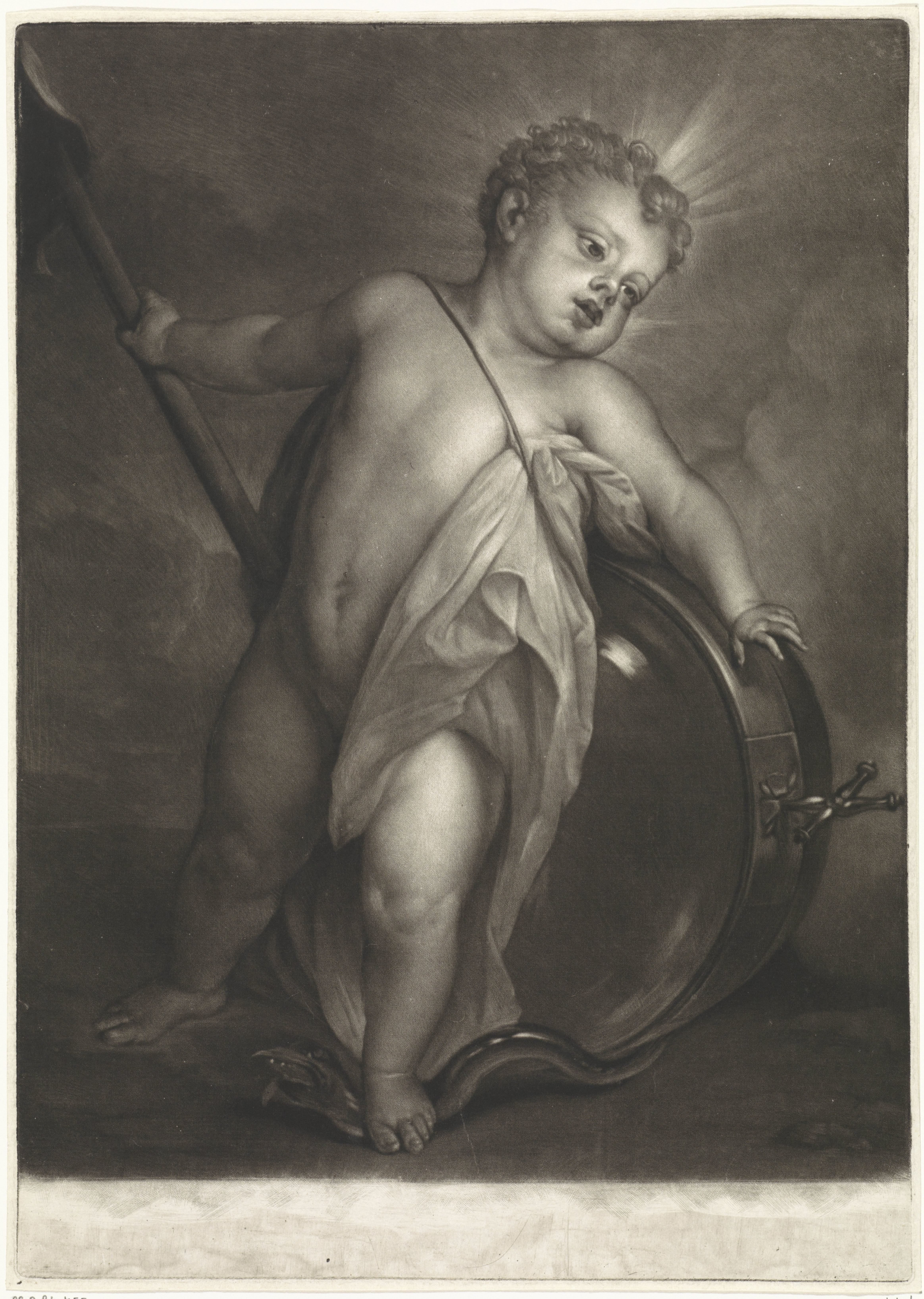 Christuskind als Salvator Mundi