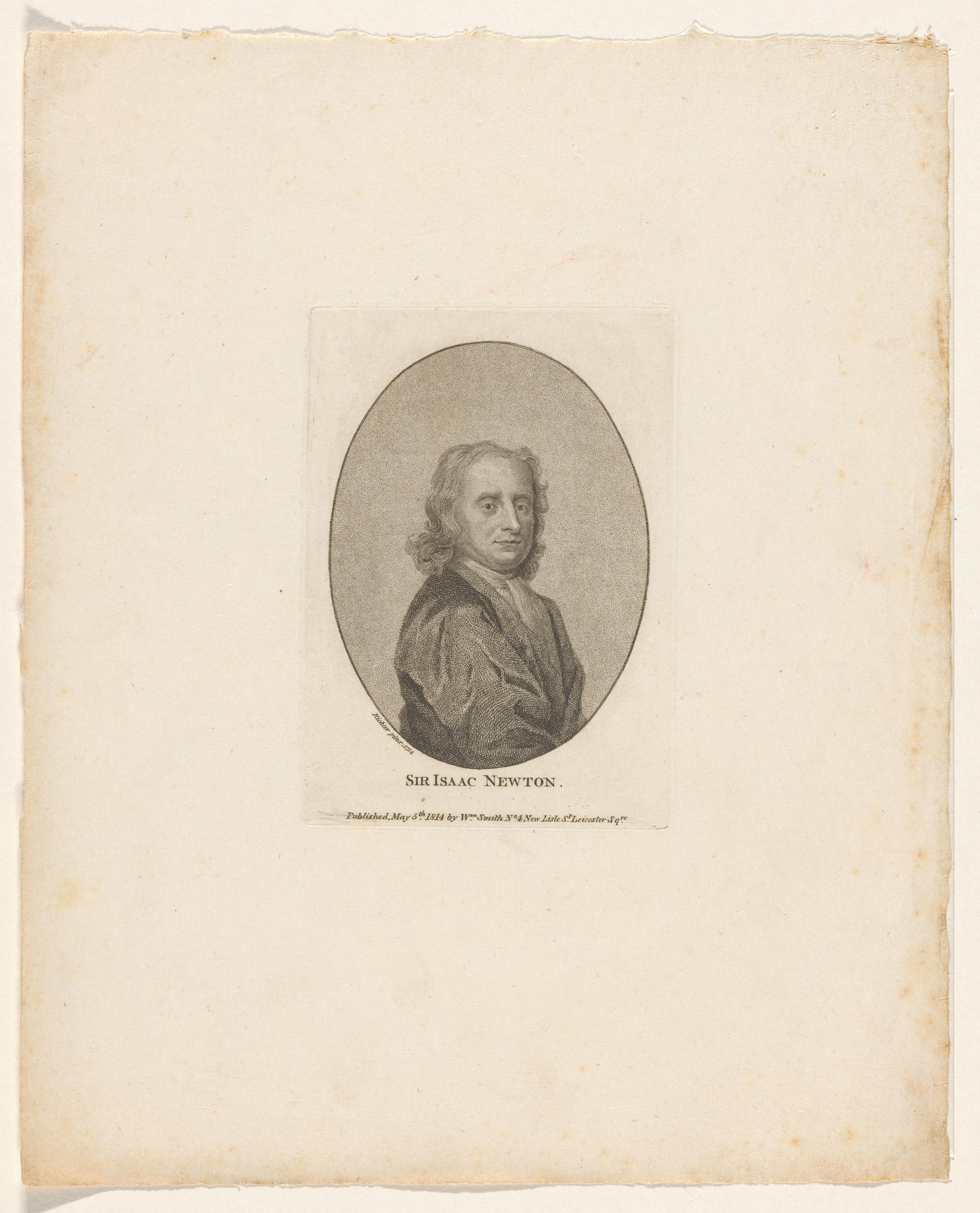 Portret van Sir Isaac Newton