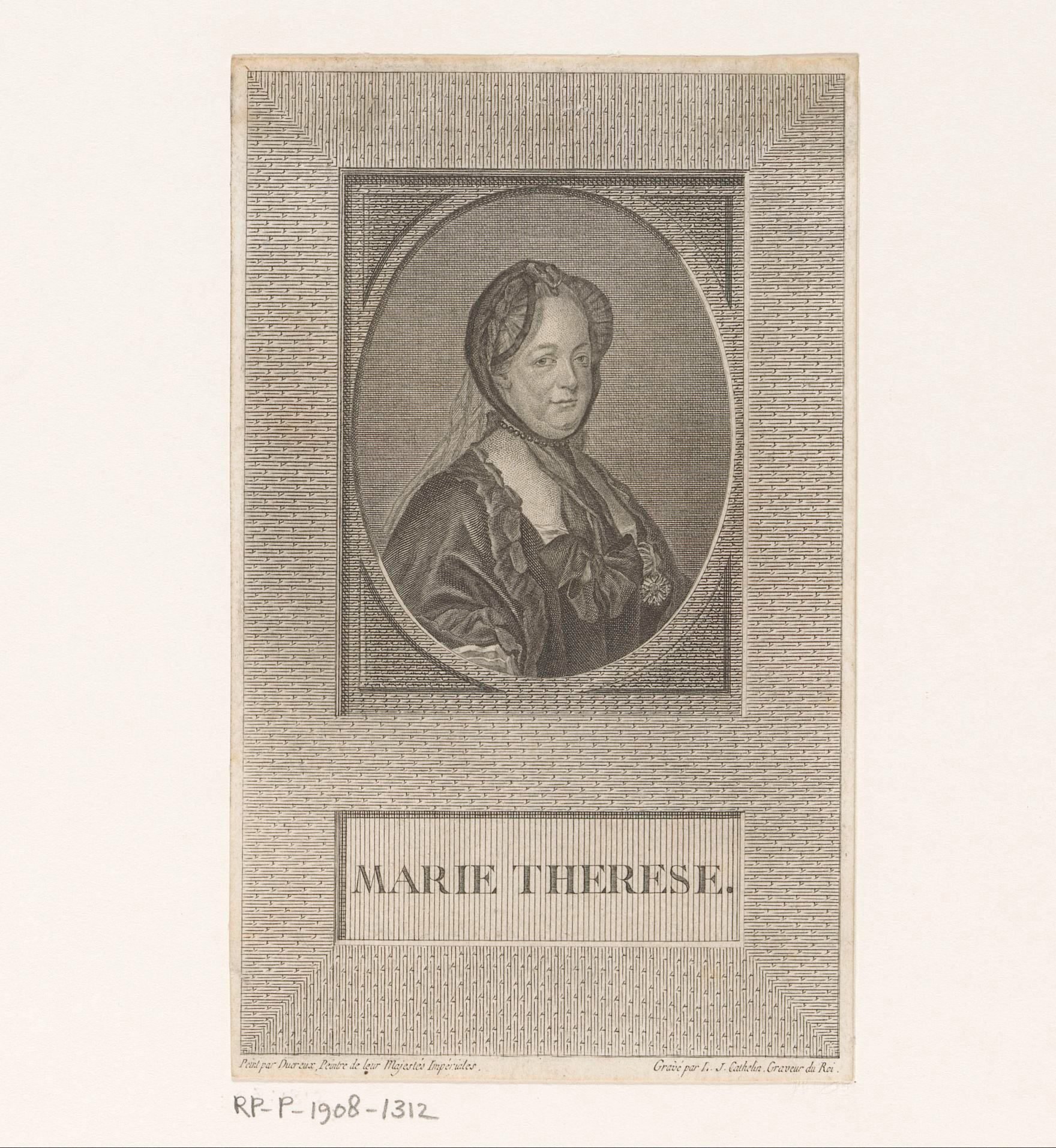 Portret van keizerin Maria Theresia