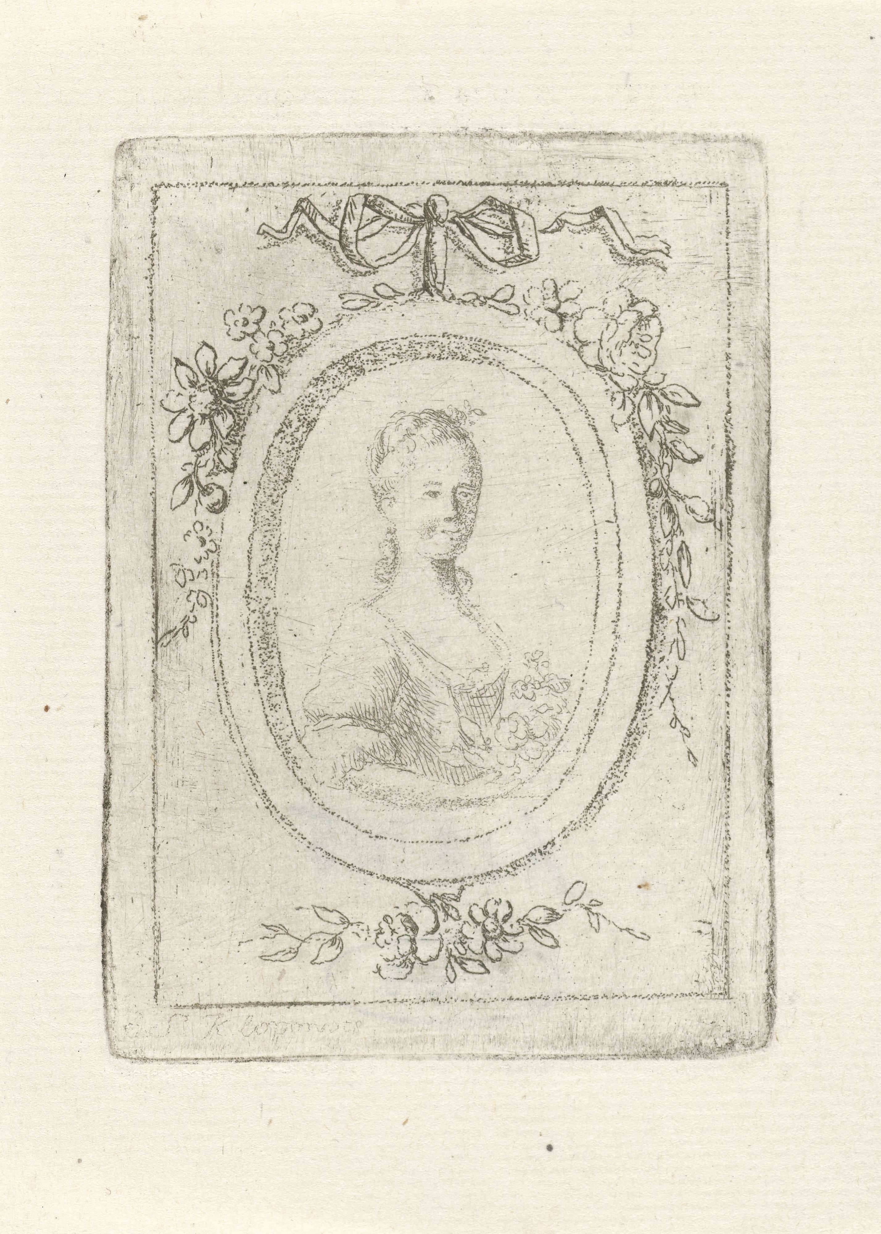 Portret van een onbekende jonge vrouw