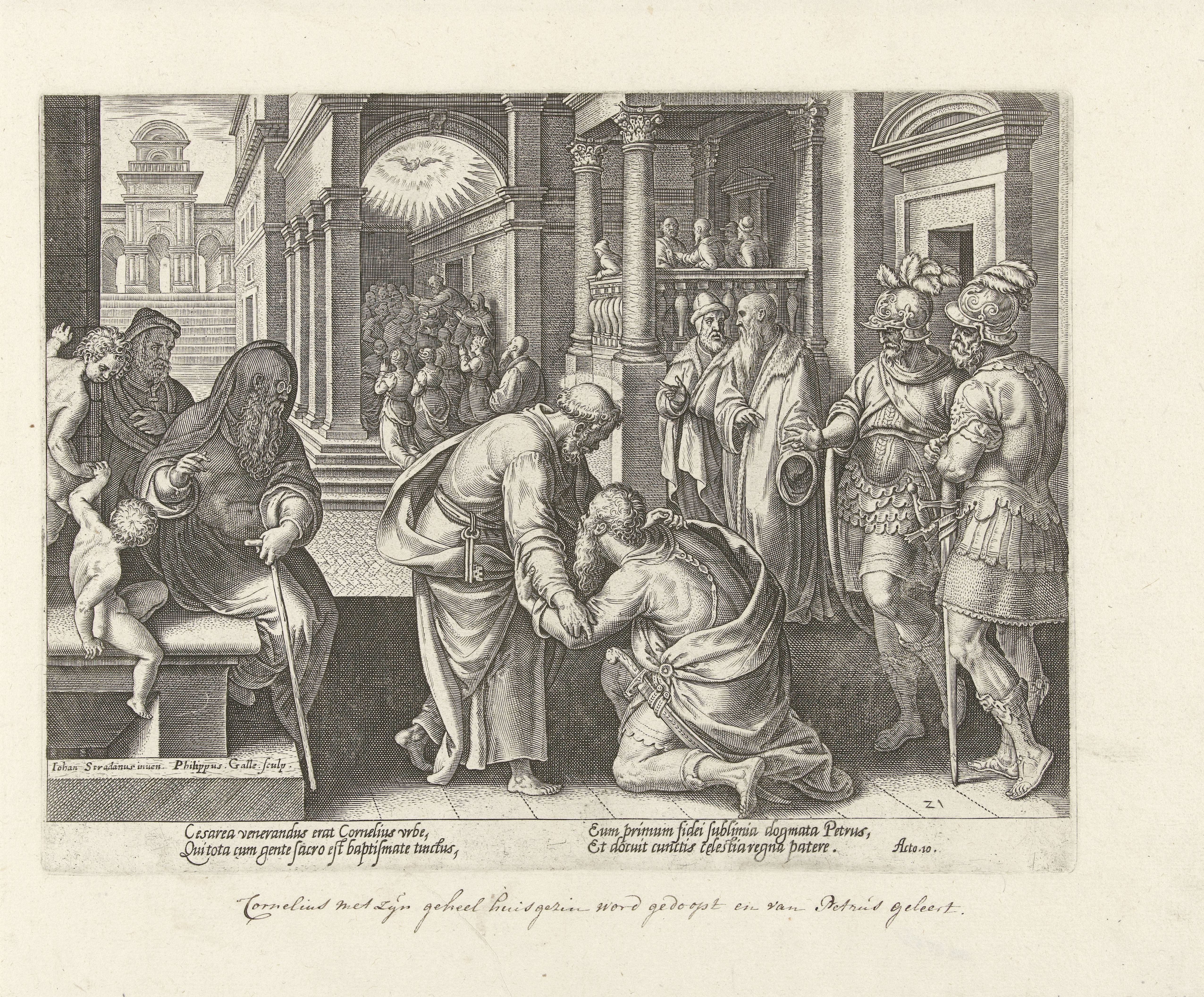 Cornelius knielt voor Petrus