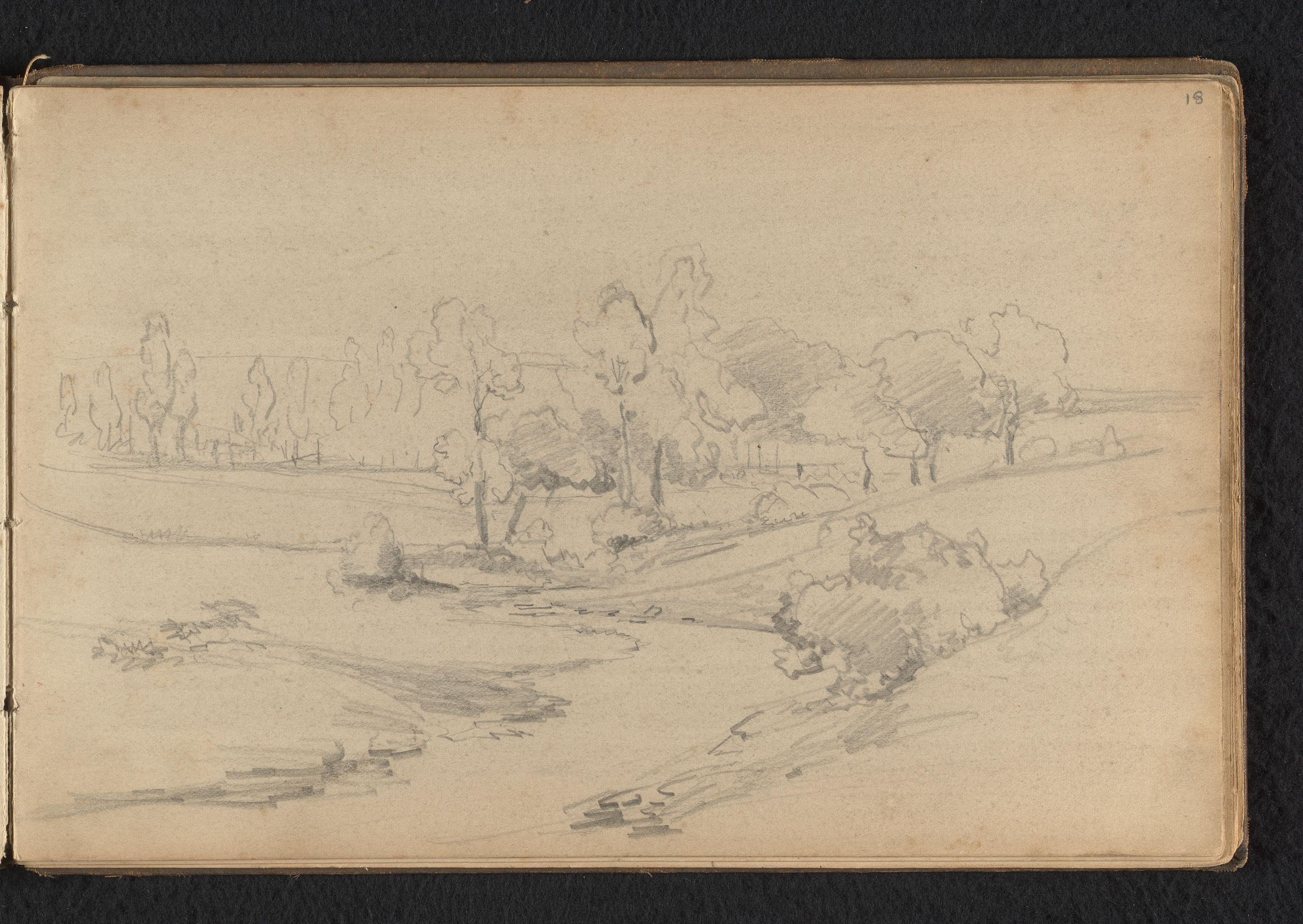 Landschap met rivier